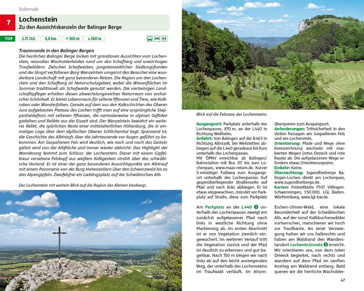 Beispielinhalt (Bild) Wilde Wege Schwäbische Alb