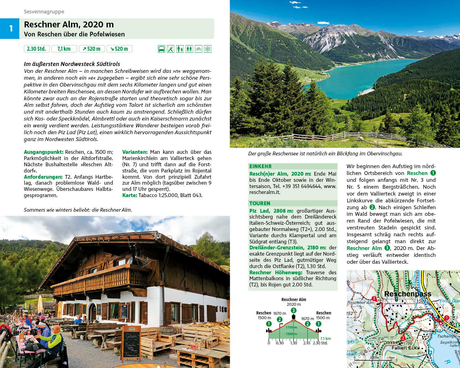 Beispielinhalt (Bild) Alm- und Hüttenwanderungen Südtirol West