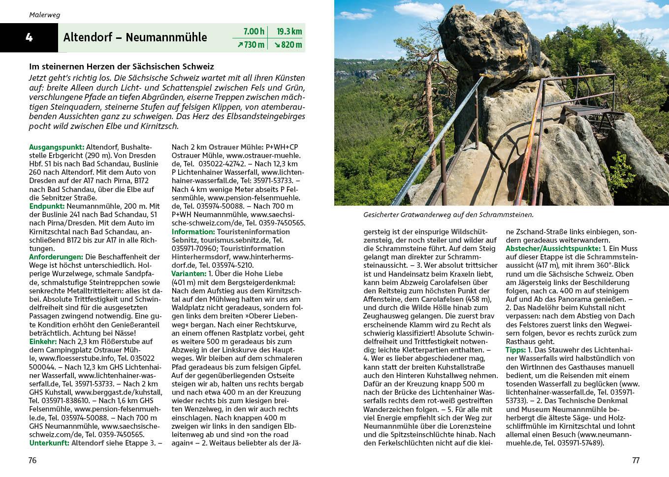 Beispielinhalt (Bild) Malerweg und Dichter-Musiker-Maler-Weg