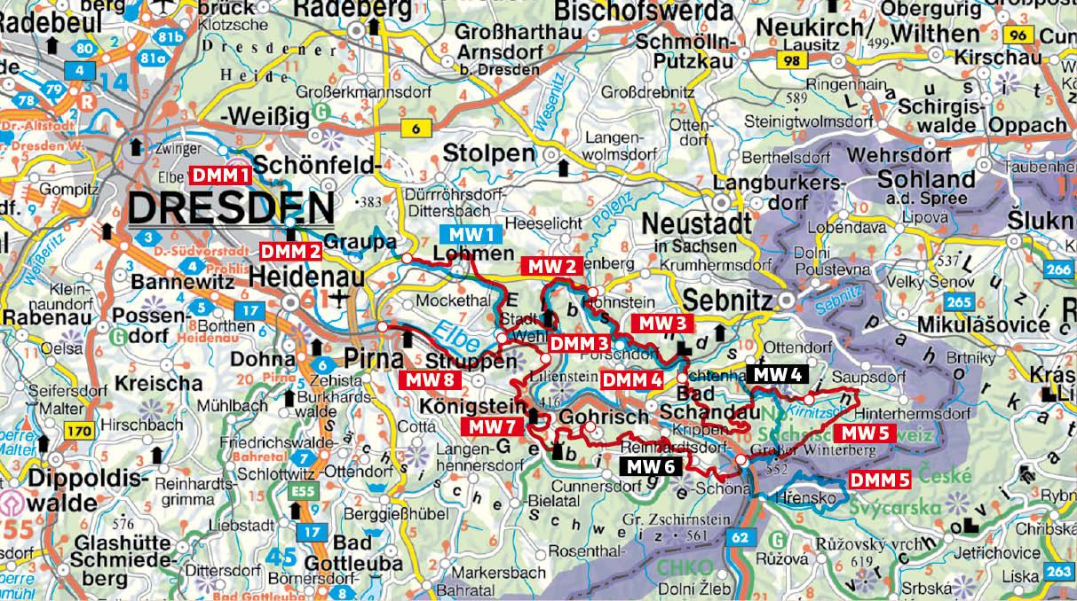 Beispielinhalt (Bild) Malerweg und Dichter-Musiker-Maler-Weg