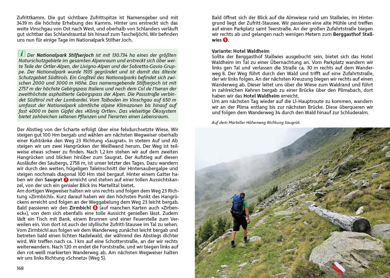 Beispielinhalt (Bild) Alpenüberquerung L1 Garmisch - Brescia