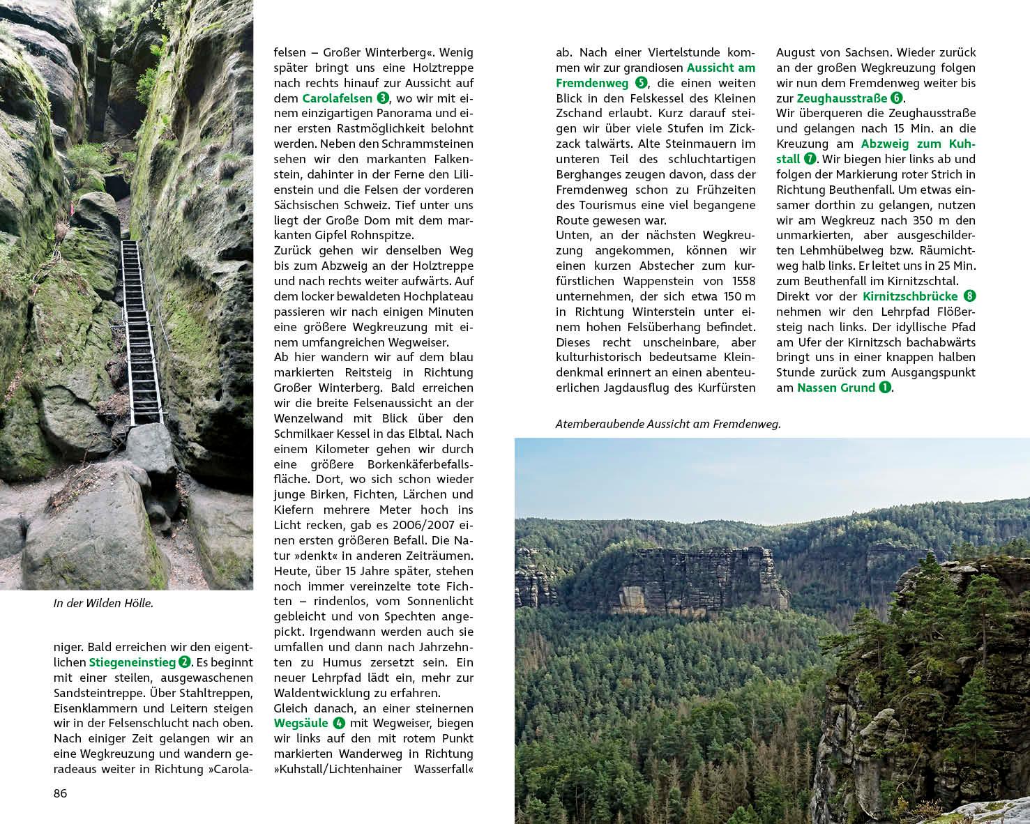 Beispielinhalt (Bild) Wilde Wege Elbsandsteingebirge