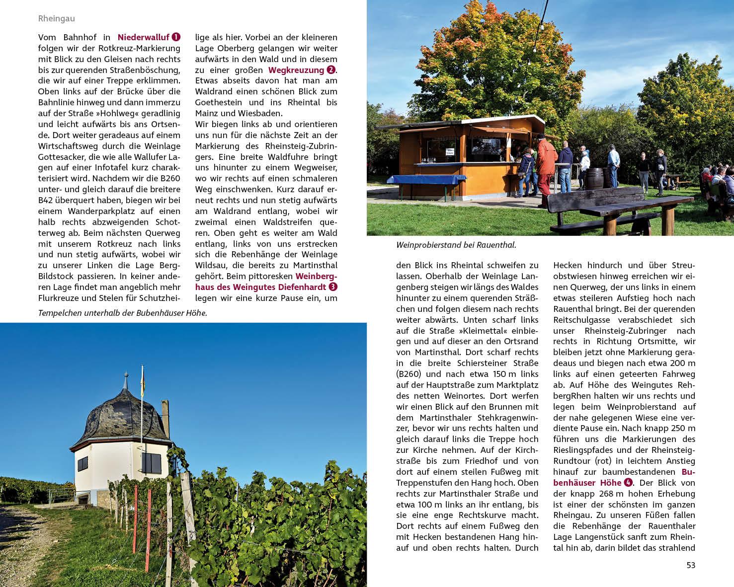 Beispielinhalt (Bild) Wandern und Wein - Rheingau - Rheinhessen mit Bergstraße.