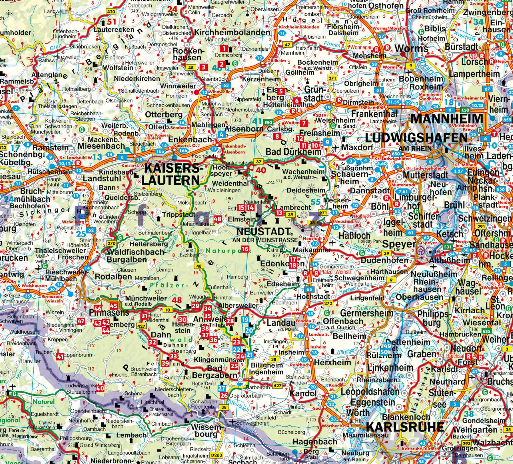 Beispielinhalt (Bild) Premiumwege Pfälzerwald