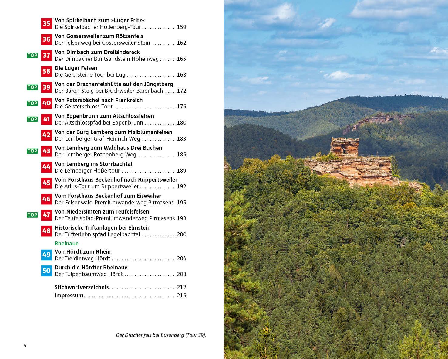 Beispielinhalt (Bild) Premiumwege Pfälzerwald