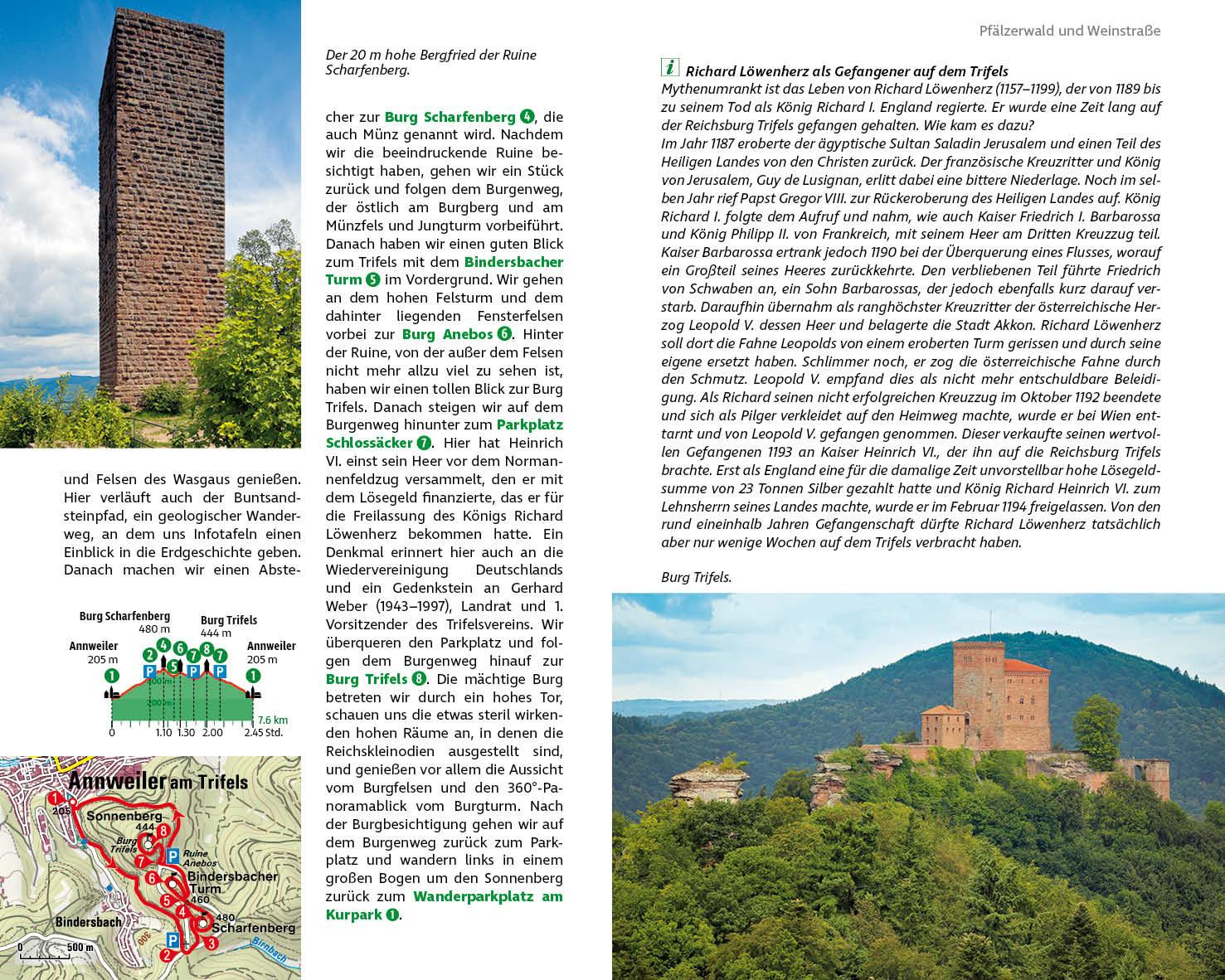 Beispielinhalt (Bild) Premiumwege Pfälzerwald