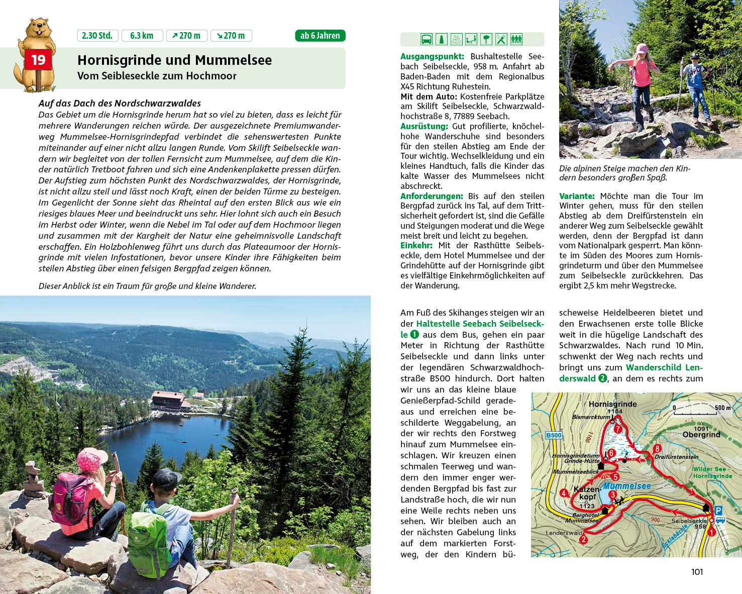 Beispielinhalt (Bild) ErlebnisWandern mit Kindern Schwarzwald Nord