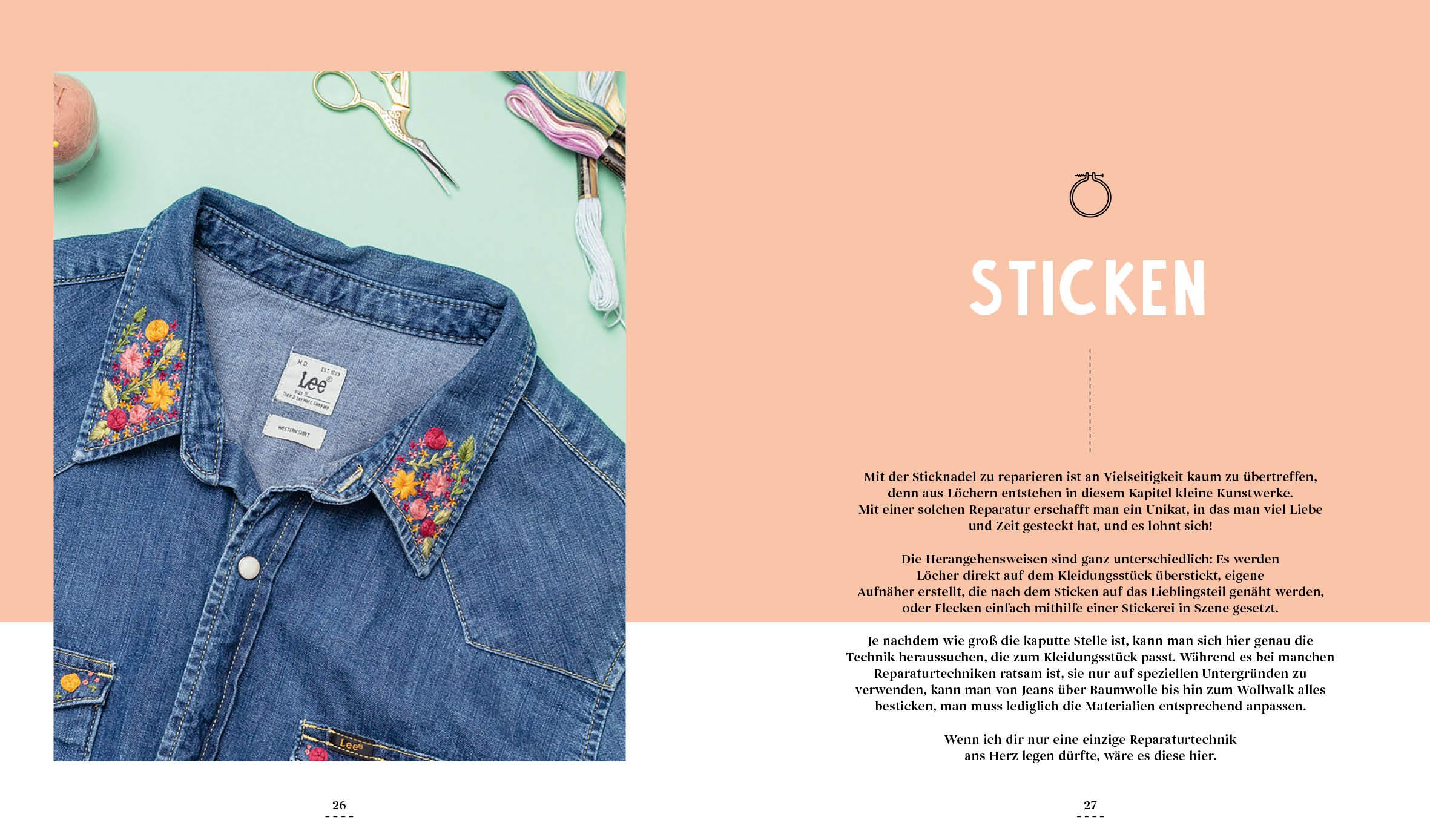 Beispielinhalt (Bild) Lieblingskleidung einfach stylish reparieren - I fix you!