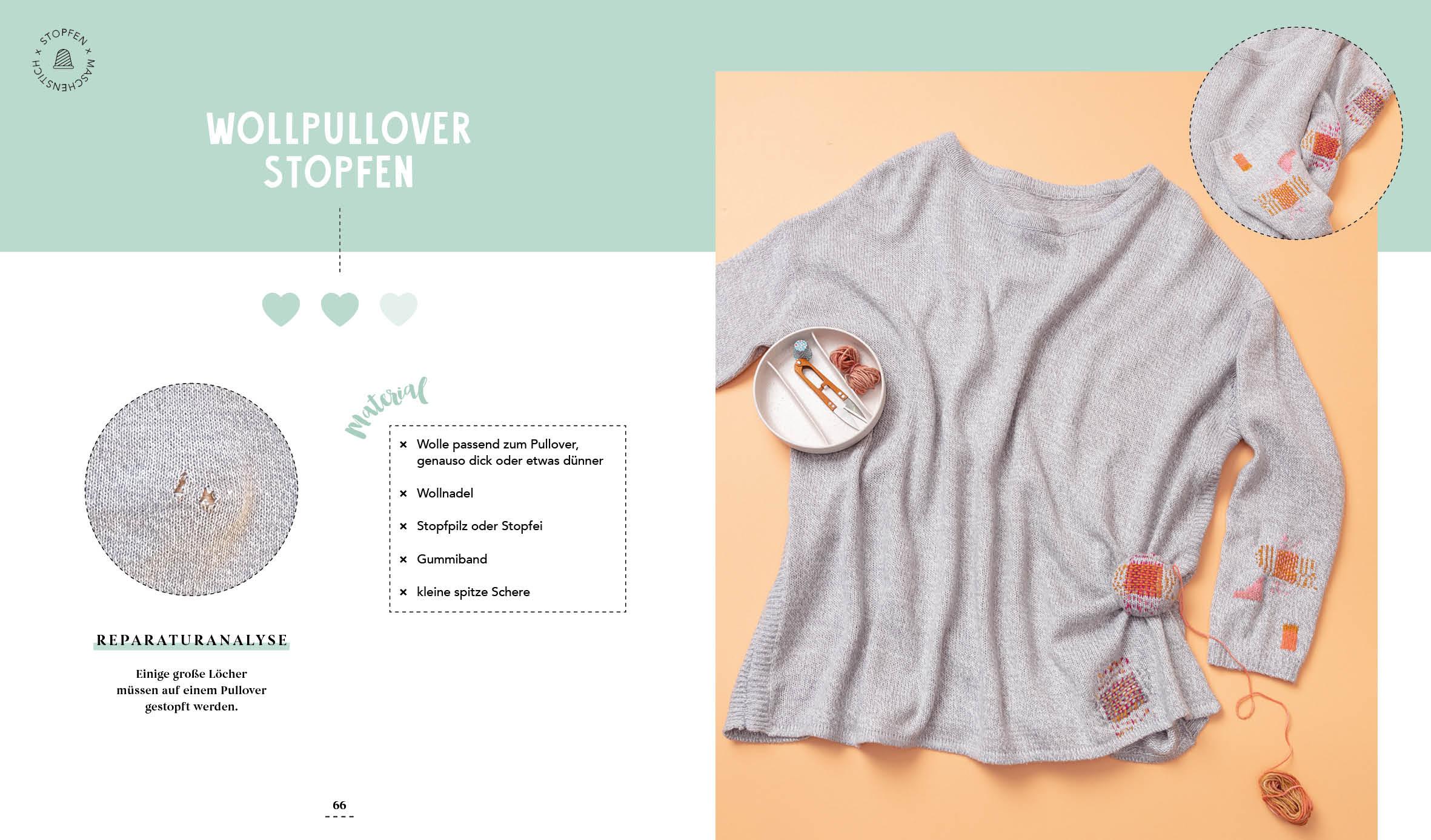 Beispielinhalt (Bild) Lieblingskleidung einfach stylish reparieren - I fix you!