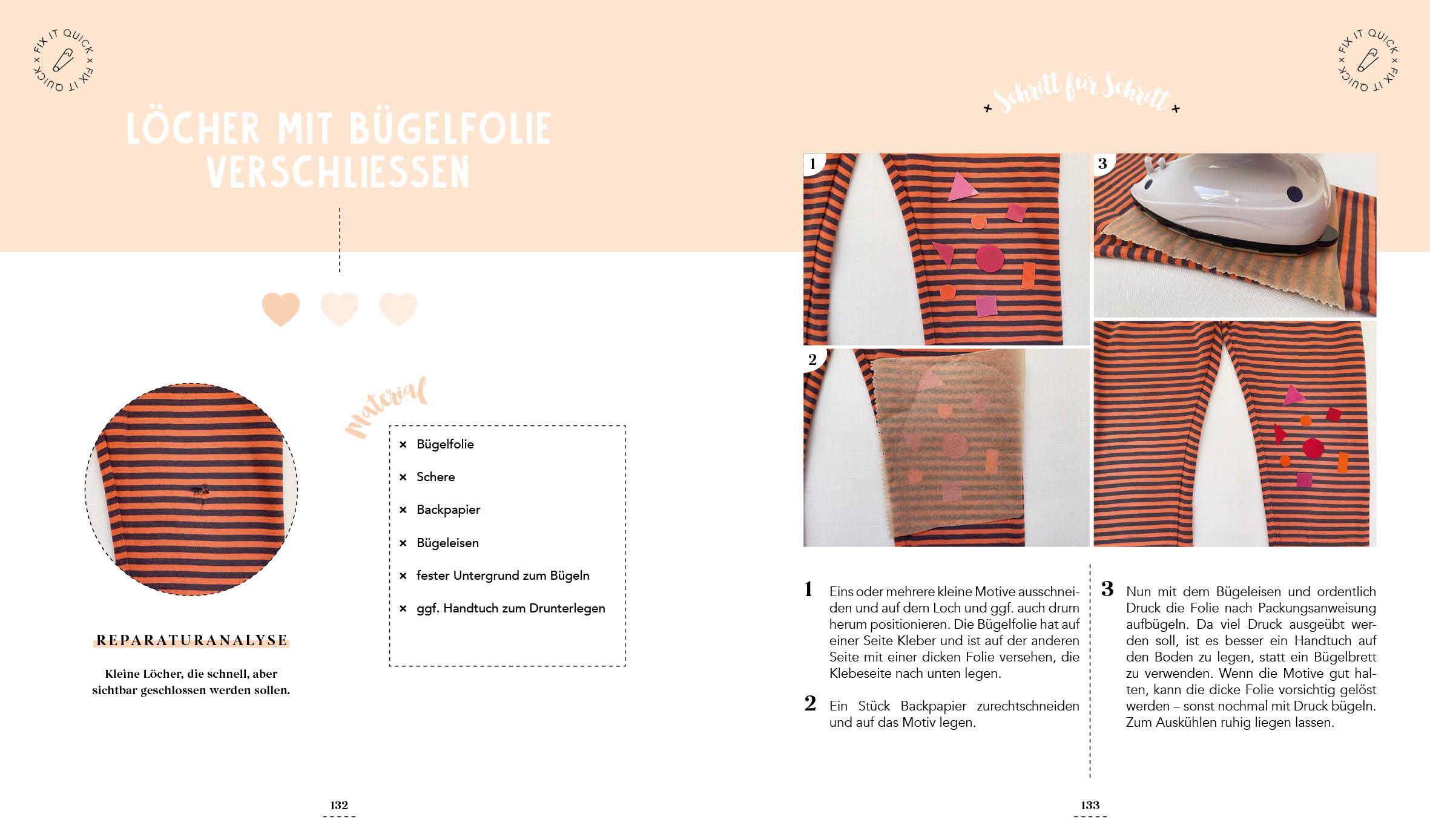 Beispielinhalt (Bild) Lieblingskleidung einfach stylish reparieren - I fix you!