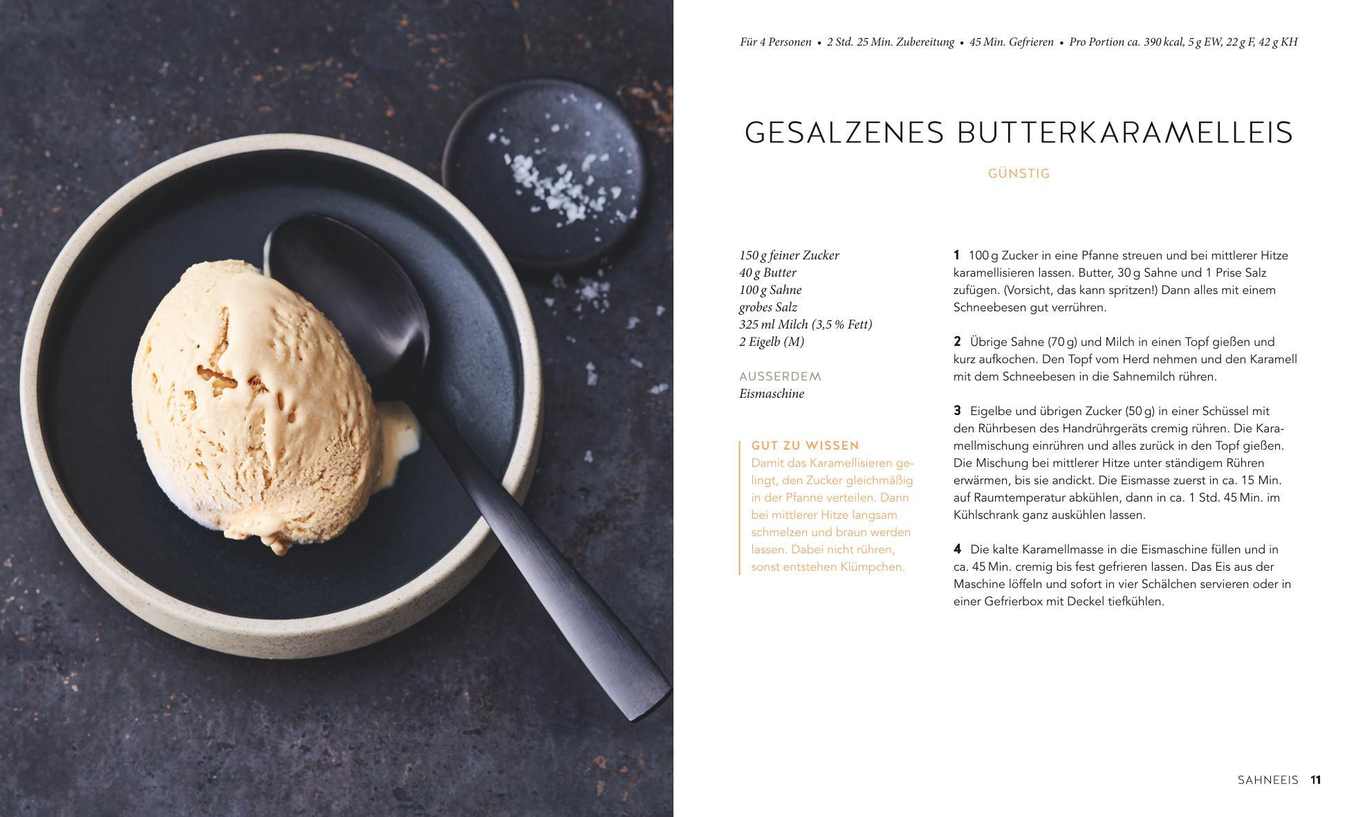Beispielinhalt (Bild) Eis, Sorbets & Frozen Joghurts