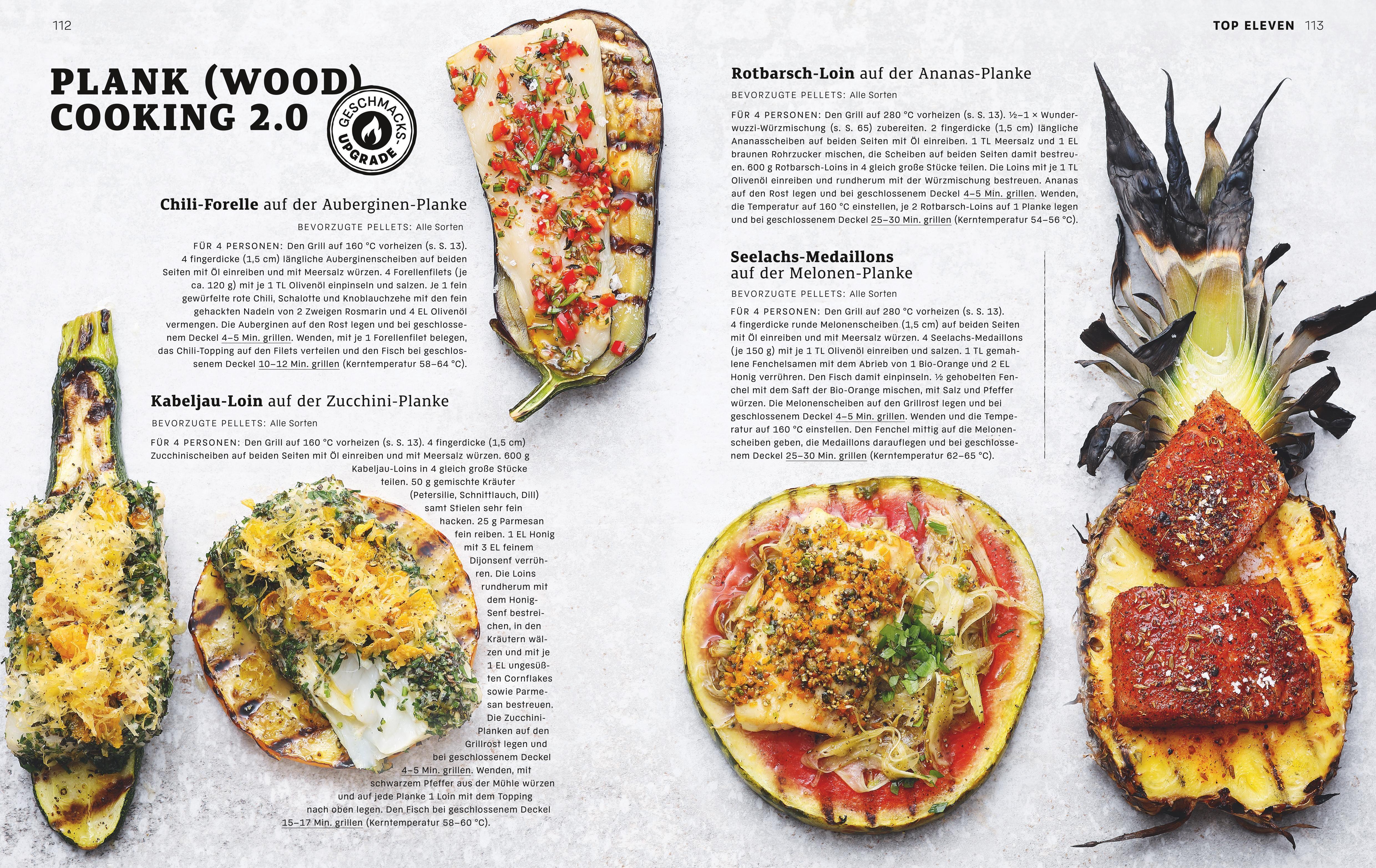 Beispielinhalt (Bild) Weber's Pelletgrillbibel