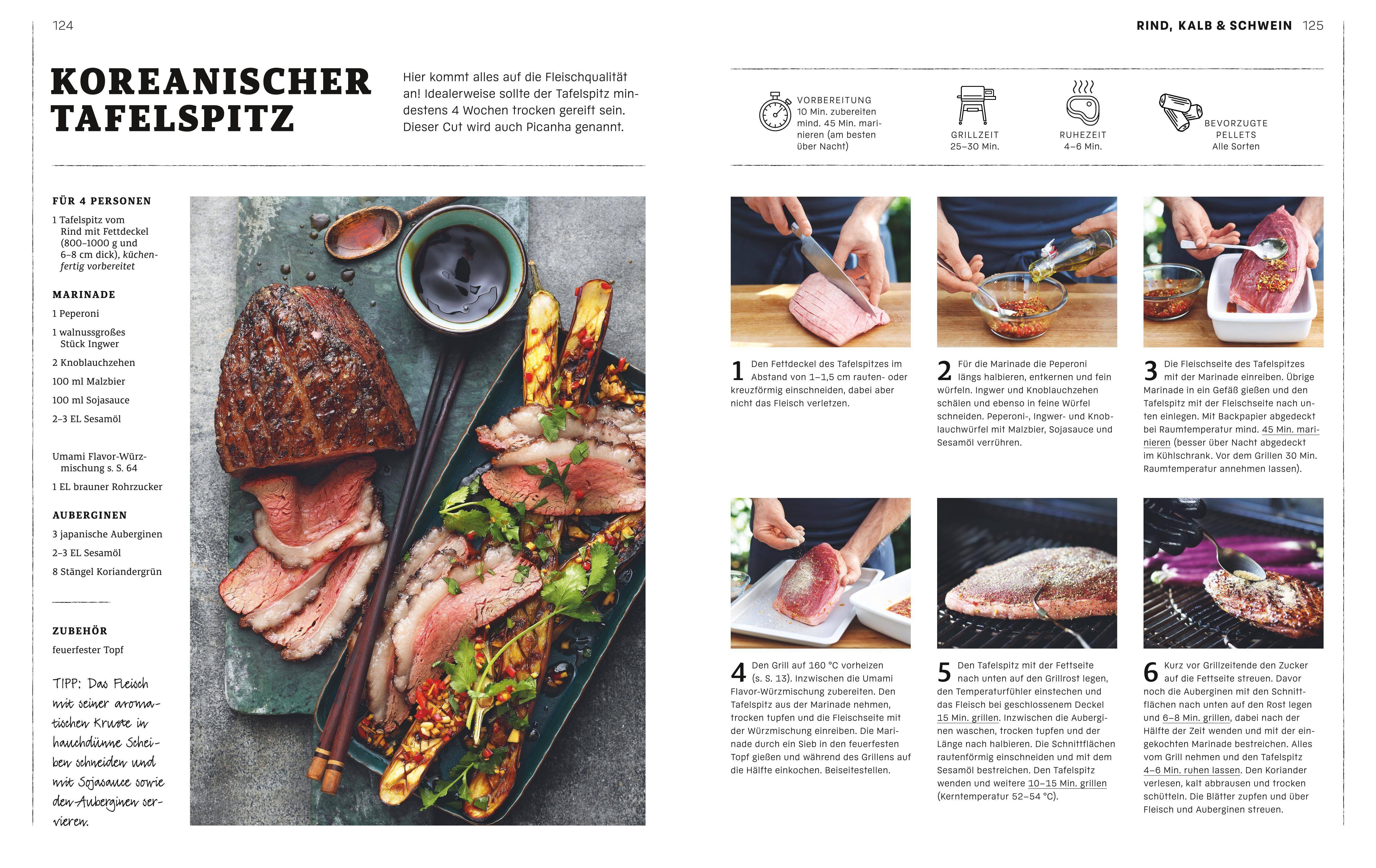 Beispielinhalt (Bild) Weber's Pelletgrillbibel