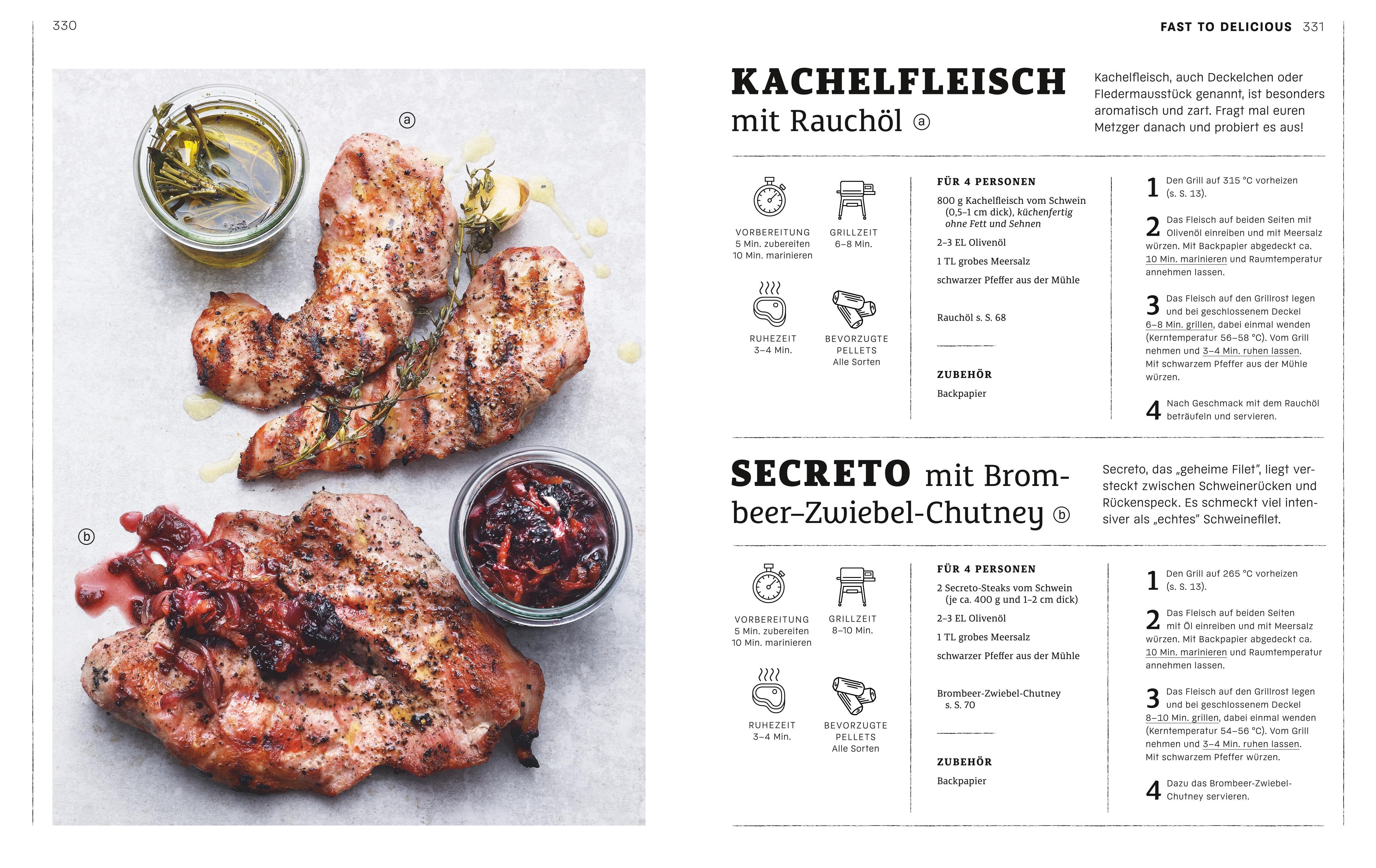 Beispielinhalt (Bild) Weber's Pelletgrillbibel