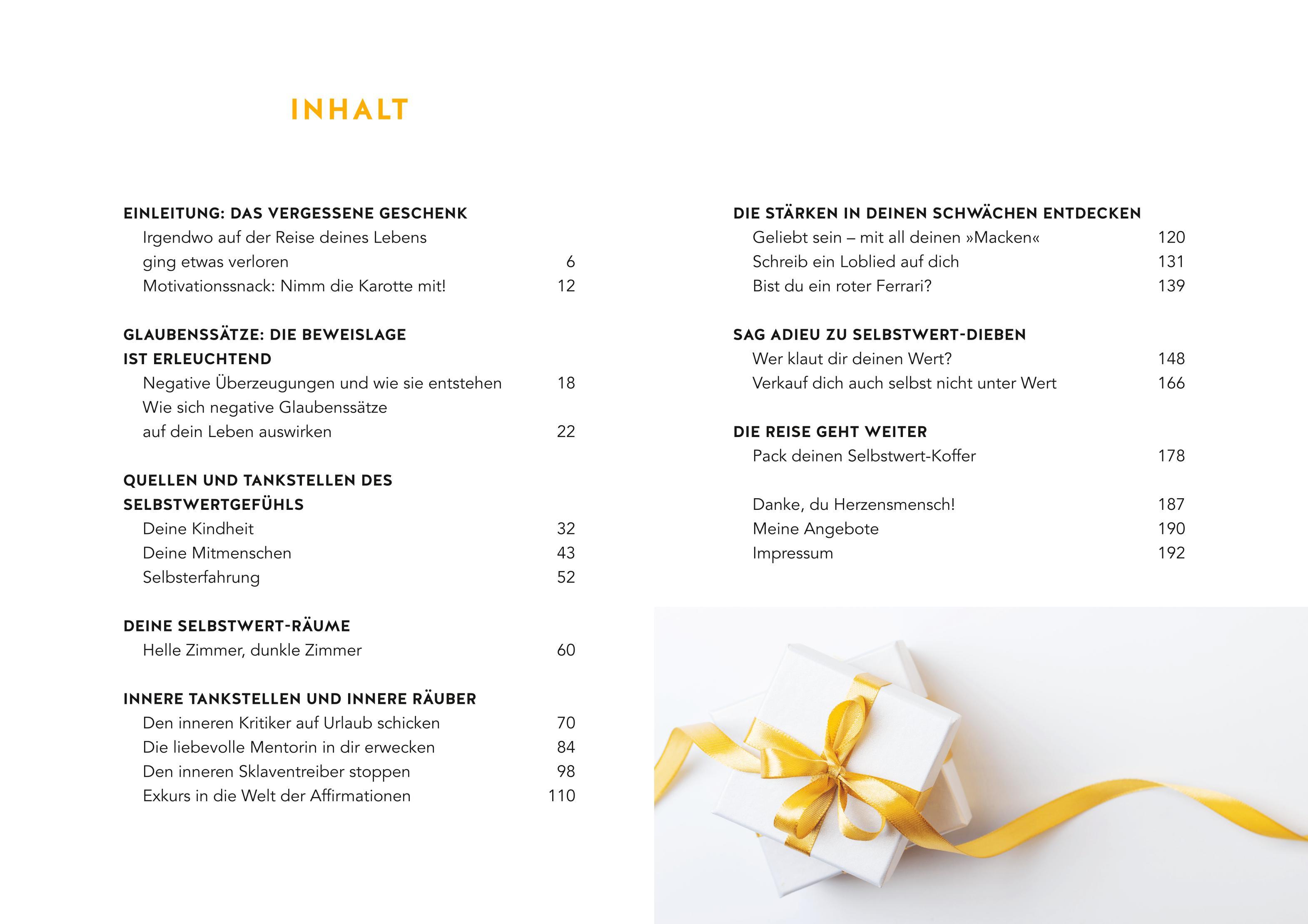Beispielinhalt (Bild) Es ist ein Geschenk, dass es dich gibt