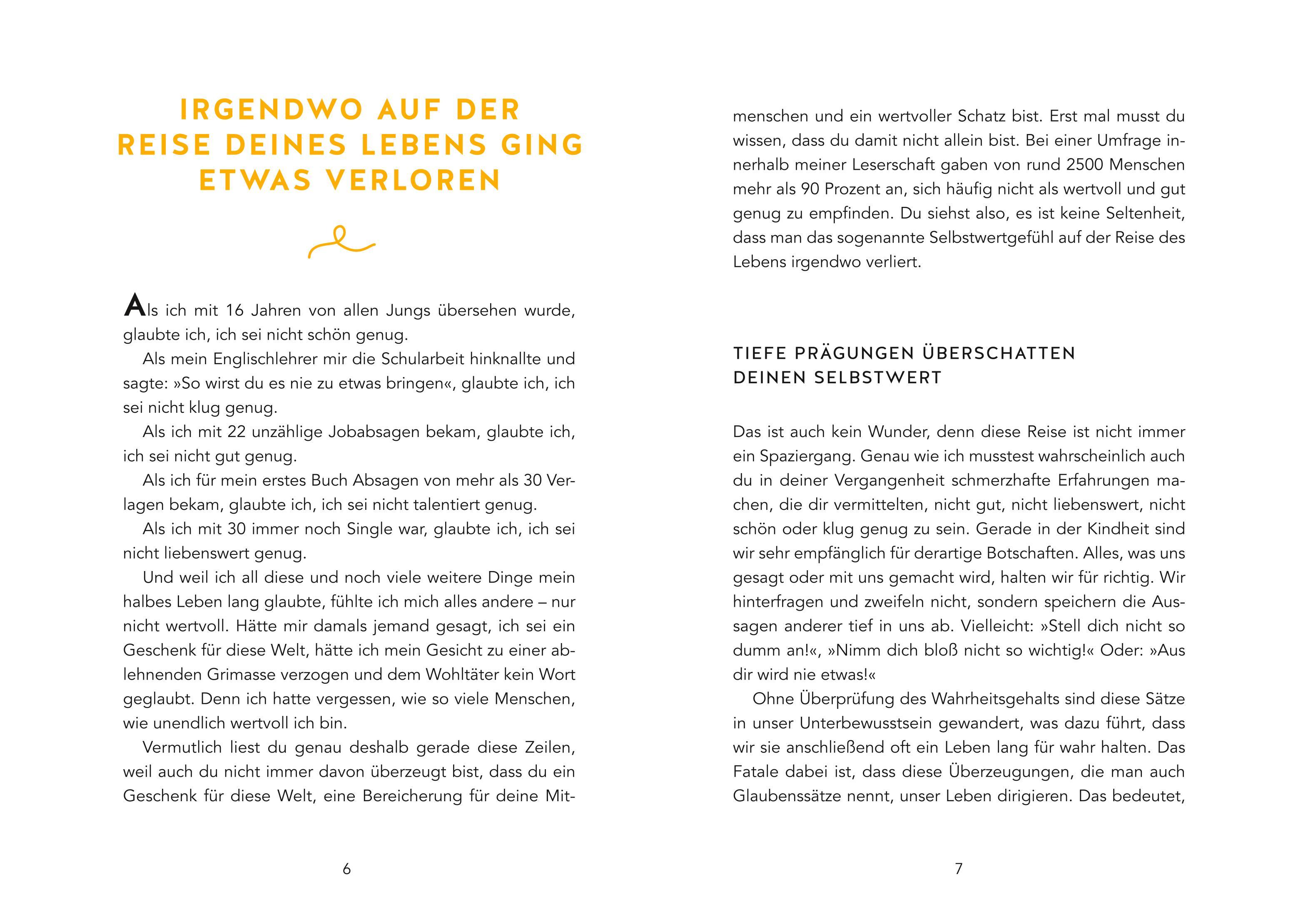 Beispielinhalt (Bild) Es ist ein Geschenk, dass es dich gibt