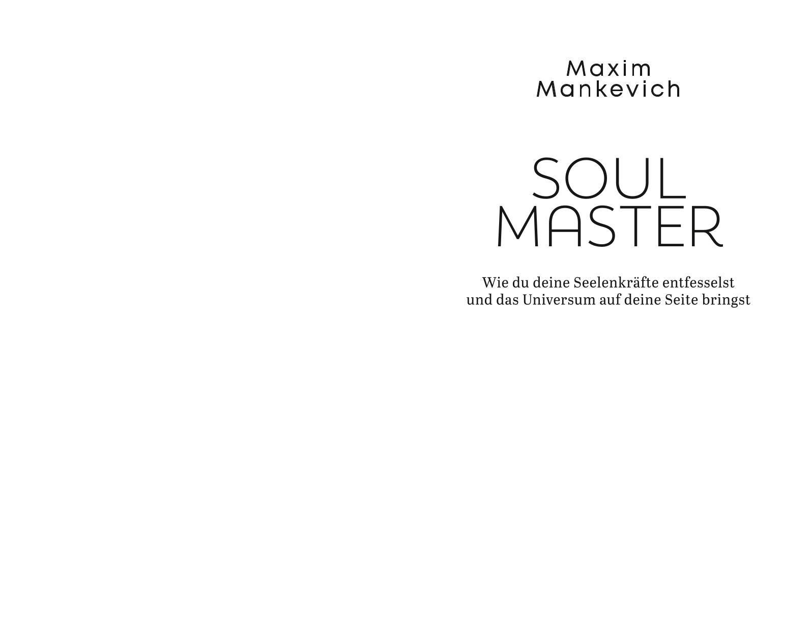 Beispielinhalt (Bild) Soul Master  - SPIEGEL-Bestseller #1