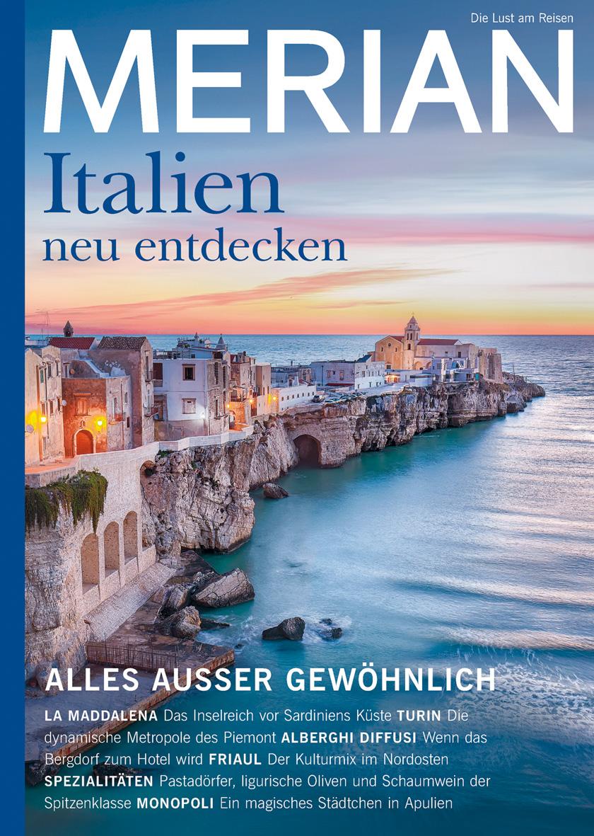 Vorderes Coverbild MERIAN Magazin Italien neu entdecken 6/22
