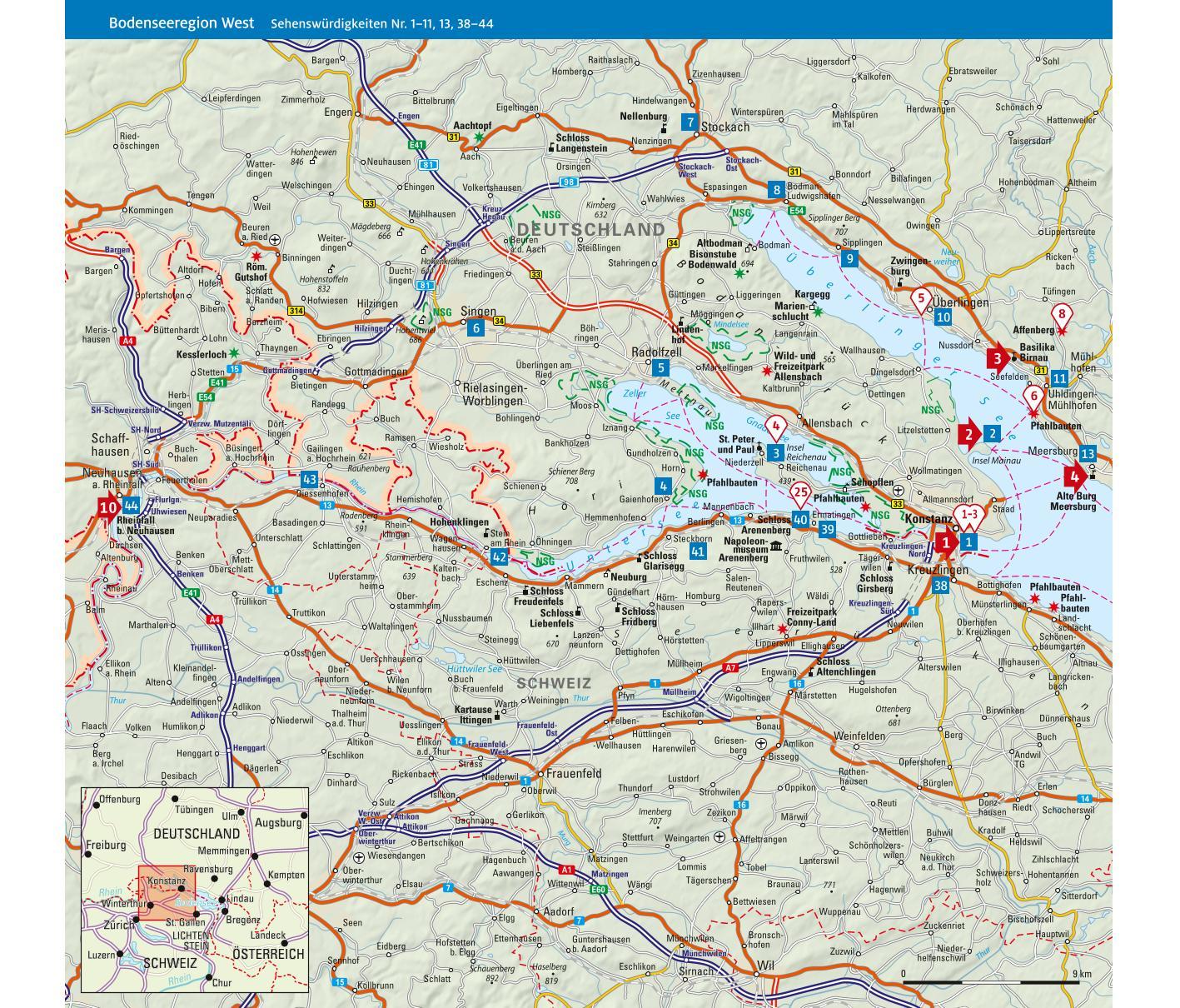 Beispielinhalt (Bild) ADAC Reiseführer Bodensee