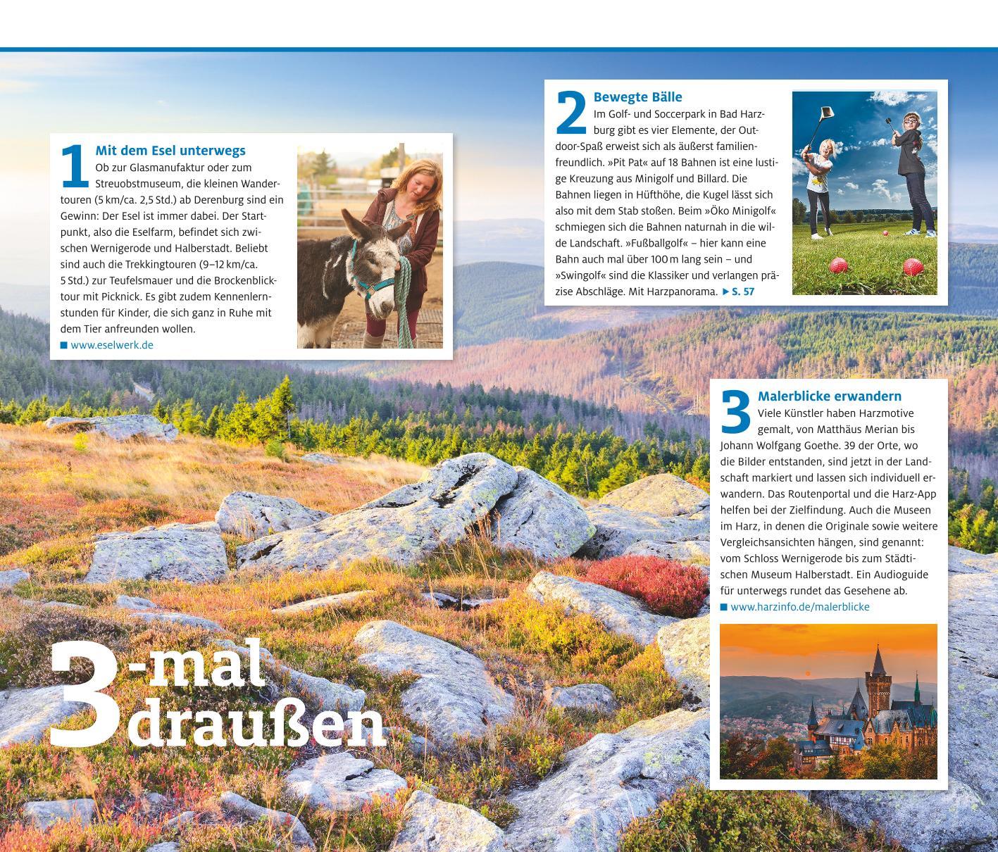 Beispielinhalt (Bild) ADAC Reiseführer Harz