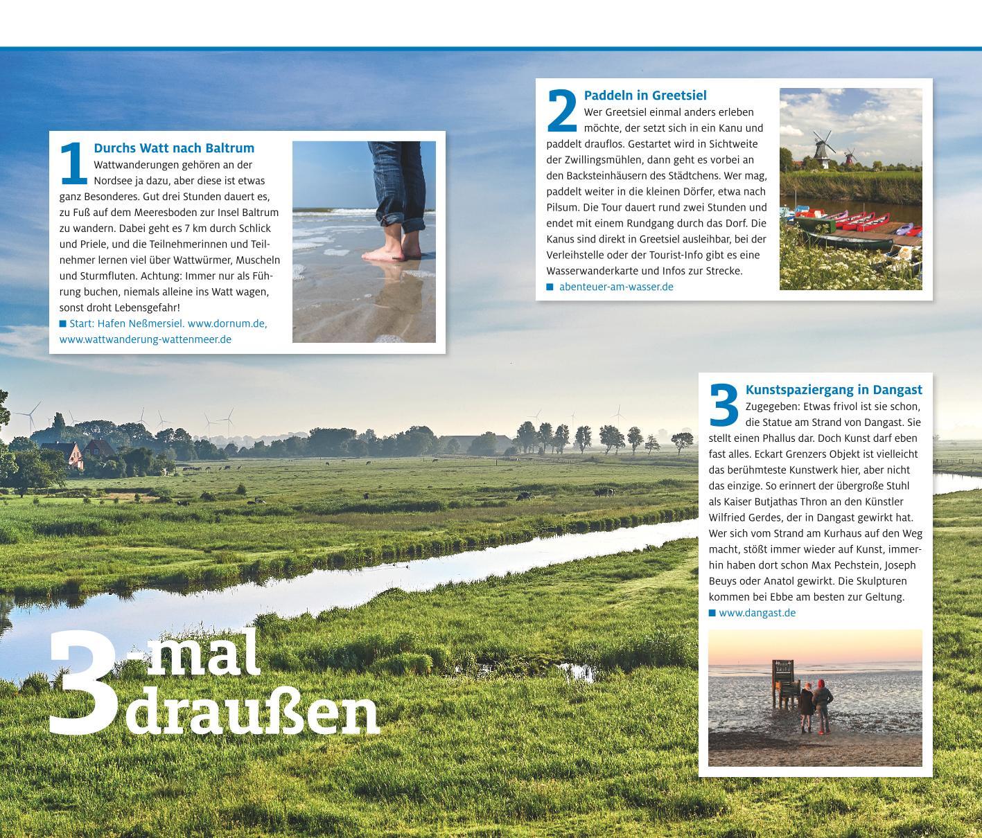 Beispielinhalt (Bild) ADAC Reiseführer Ostfriesland und Ostfriesische Inseln