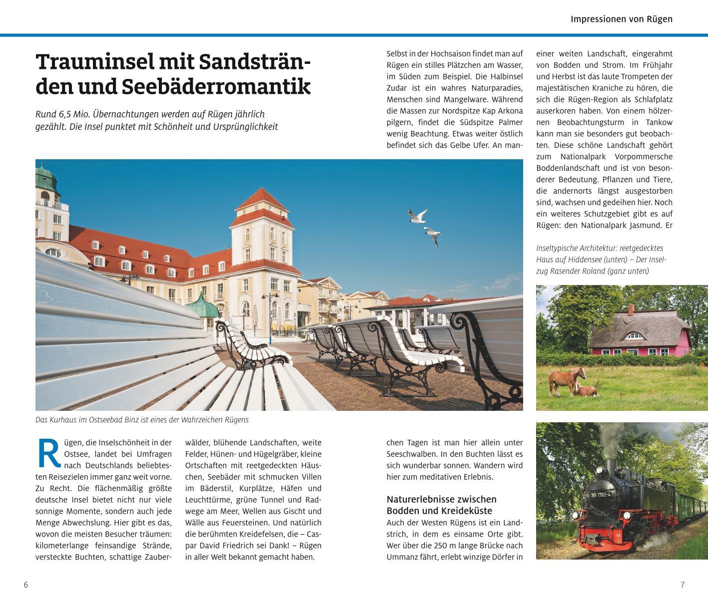 Beispielinhalt (Bild) ADAC Reiseführer Rügen mit Hiddensee und Stralsund