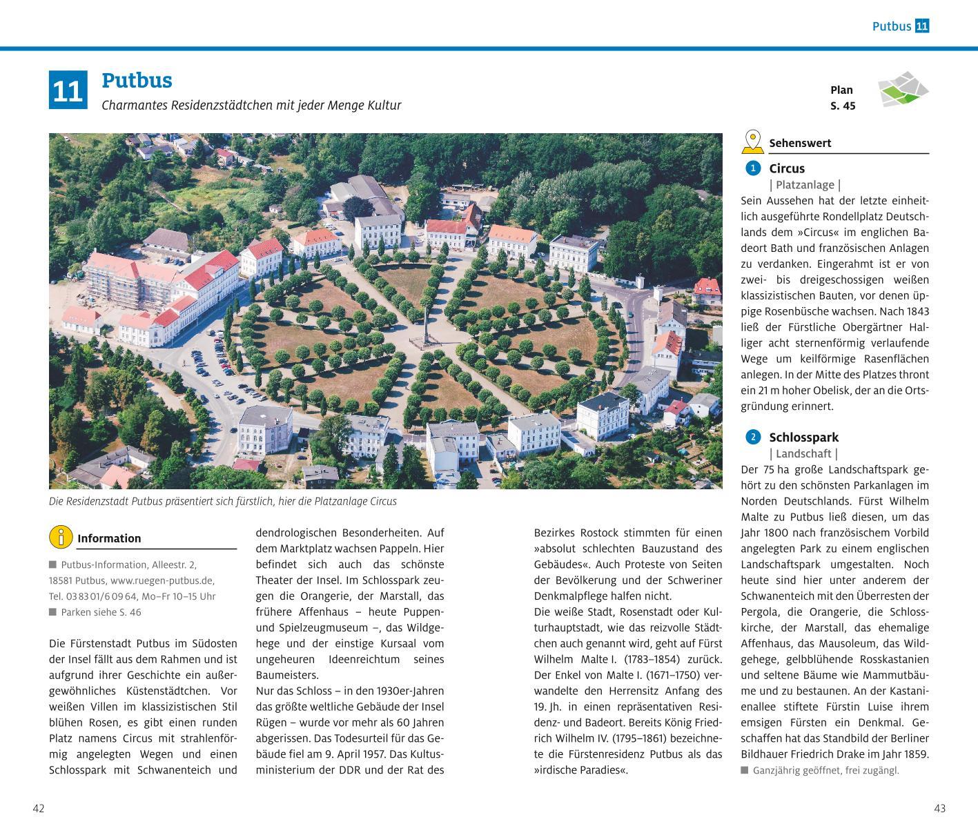 Beispielinhalt (Bild) ADAC Reiseführer Rügen mit Hiddensee und Stralsund