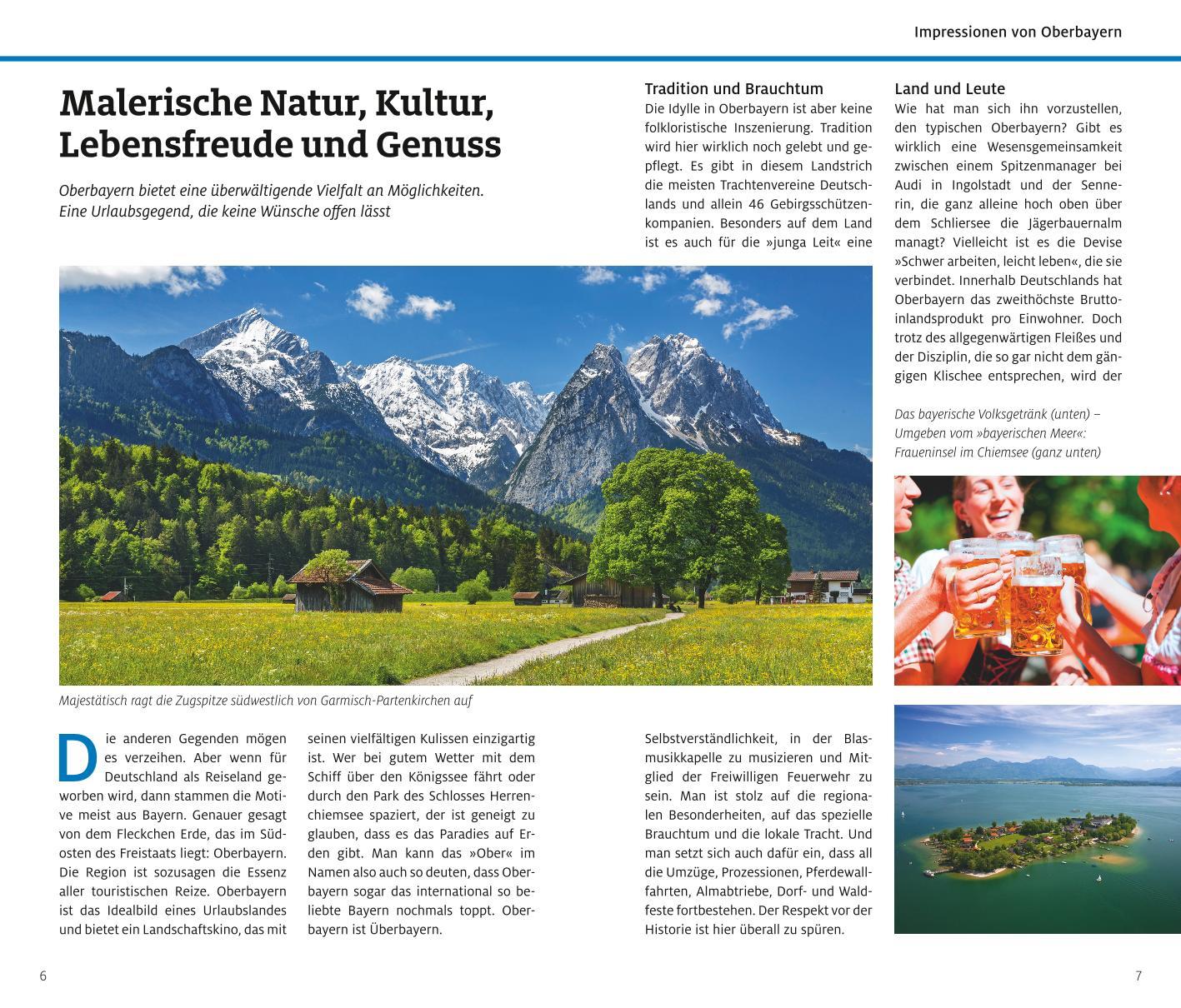 Beispielinhalt (Bild) ADAC Reiseführer Oberbayern