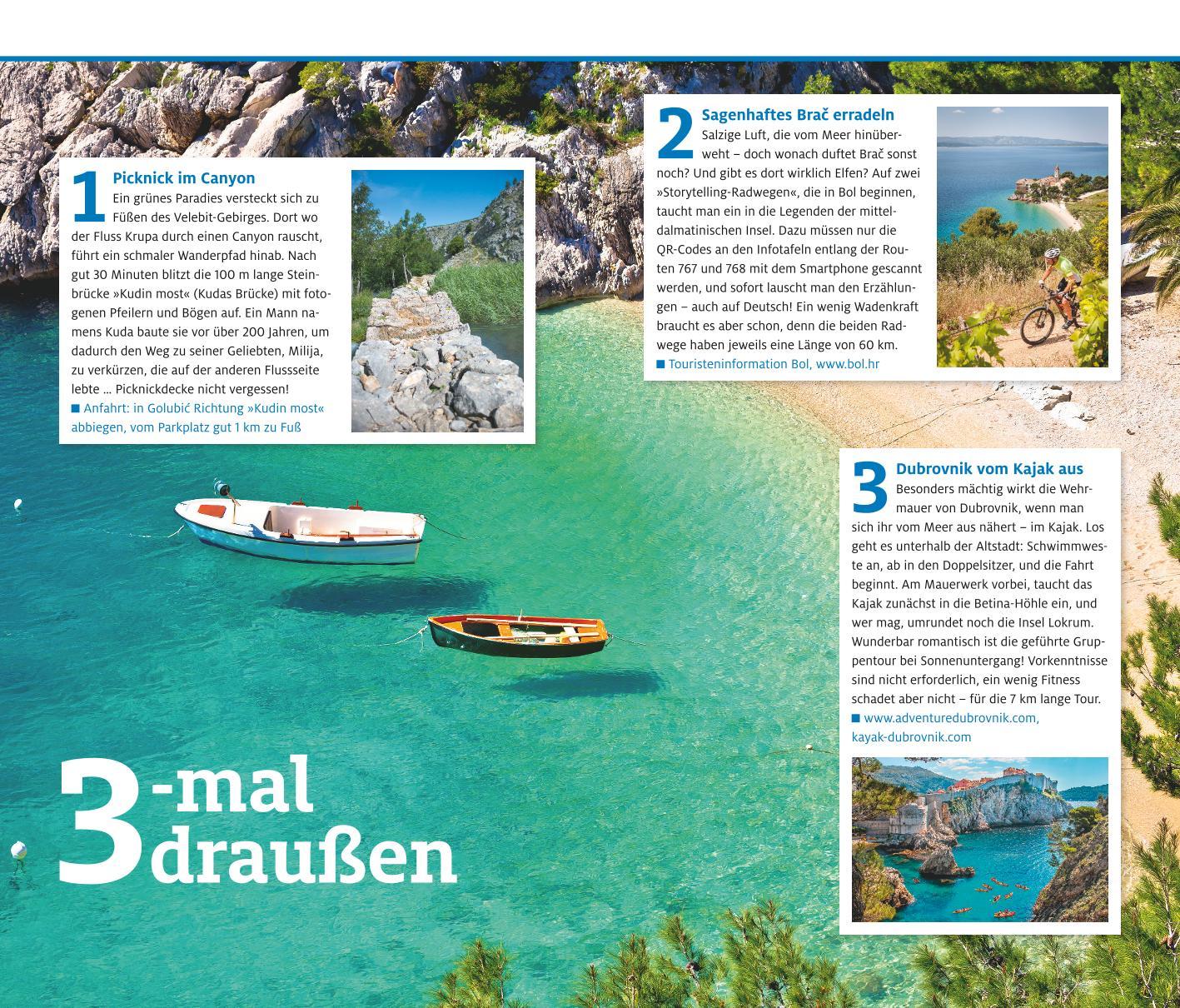 Beispielinhalt (Bild) ADAC Reiseführer Dalmatien
