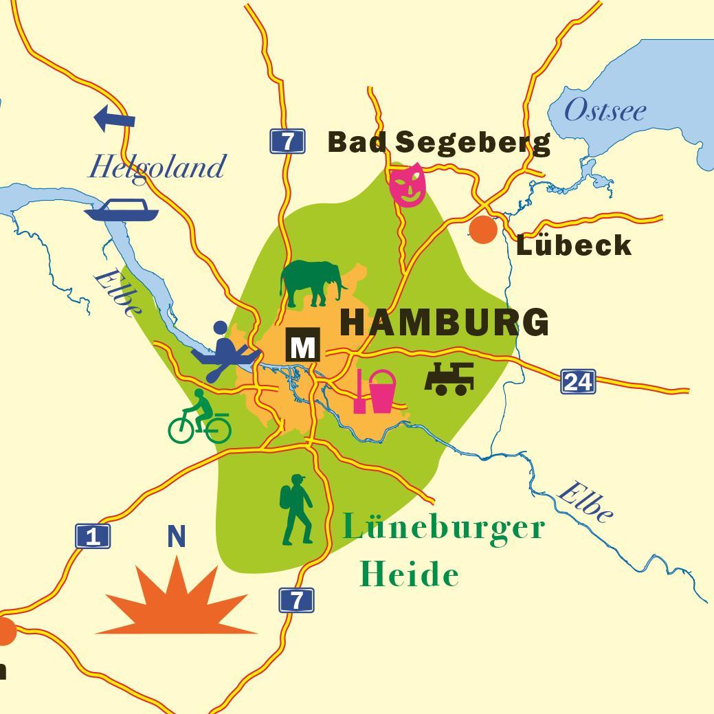 Beispielinhalt (Bild) Hamburg mit Kindern