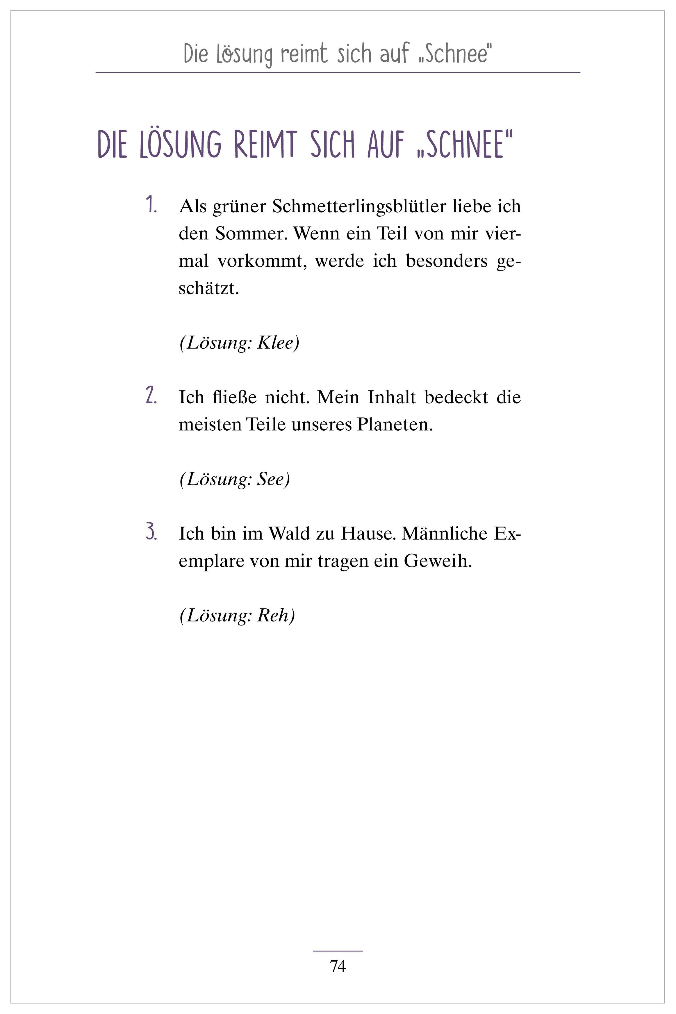 Beispielinhalt (Bild) Um die Ecke gedacht. Rätselgeschichten für Senioren