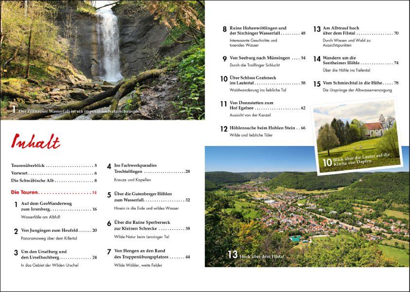 Beispielinhalt (Bild) Wander-Geheimtipps Schwäbische Alb