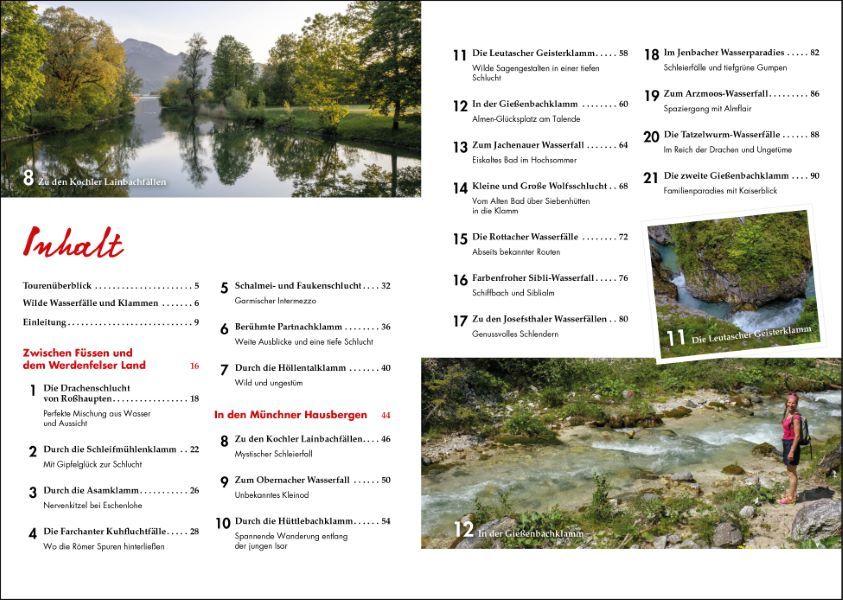 Beispielinhalt (Bild) Wilde Wasserfälle und Klammen in den Bayerischen Hausbergen