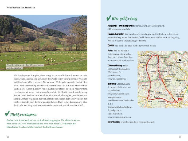 Beispielinhalt (Bild) Die Radel-Bucket-List Baden-Württemberg