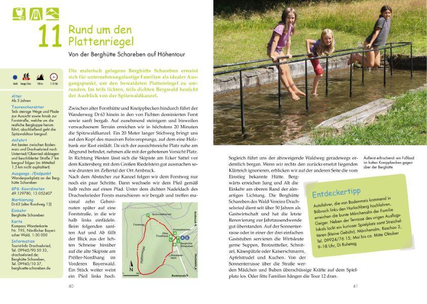 Beispielinhalt (Bild) Das große Kinder-Wander-Erlebnis-Buch Bayerischer Wald