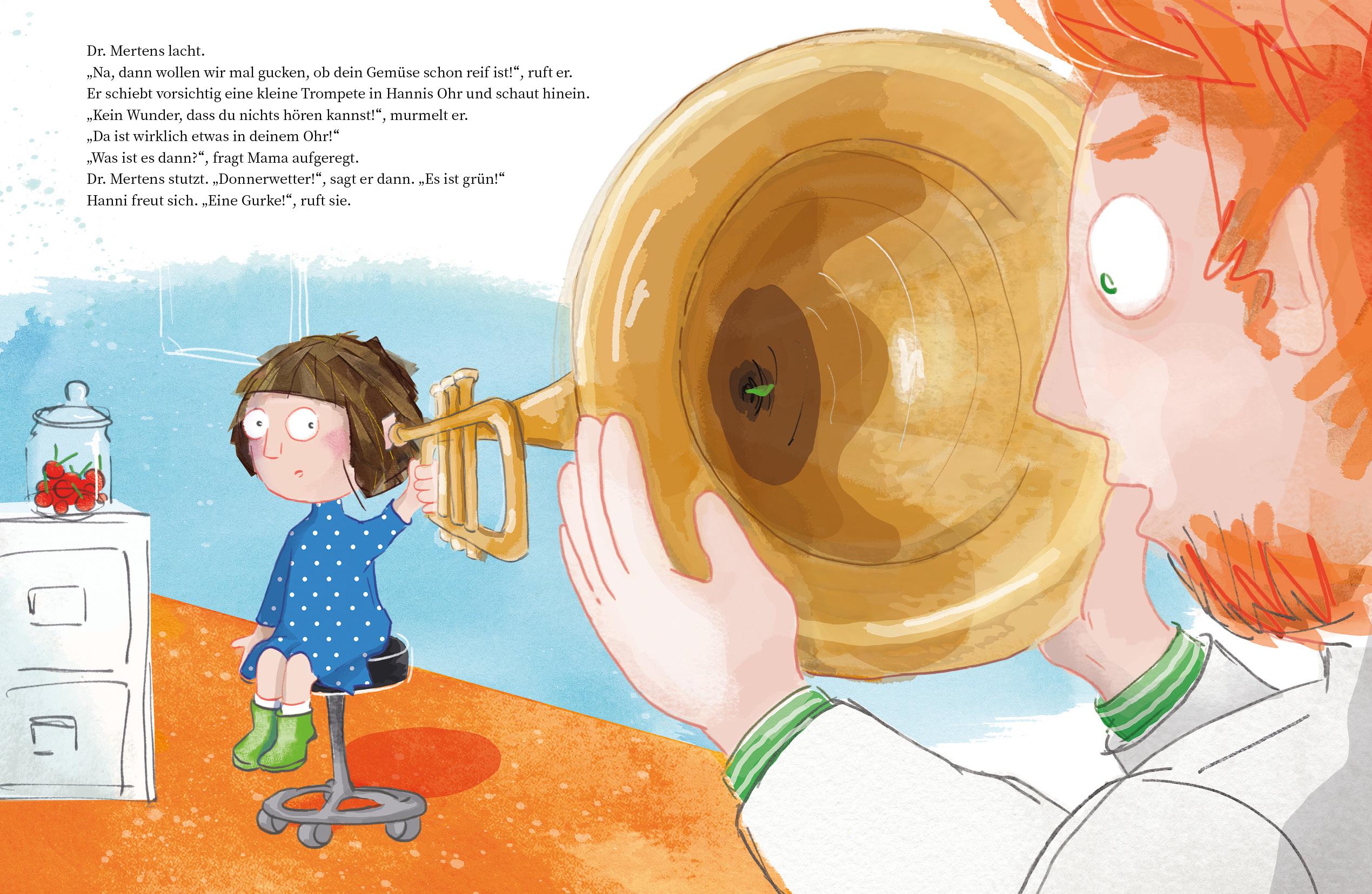 Beispielinhalt (Bild) Hanni hat Tomaten in den Ohren