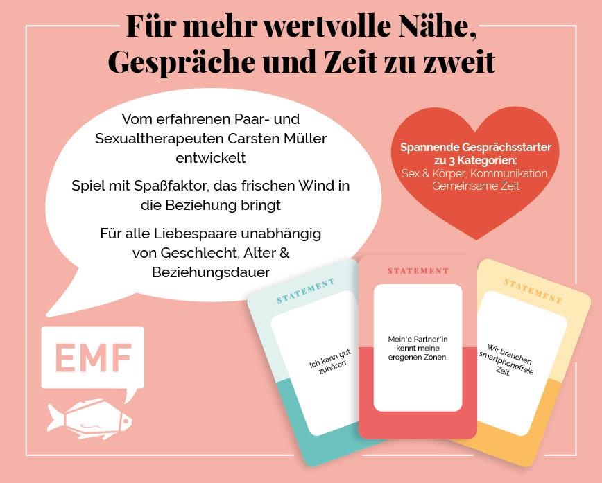 Beispielinhalt (Bild) Kartenspiel: Talk about - Das Kommunikationsspiel für Paare