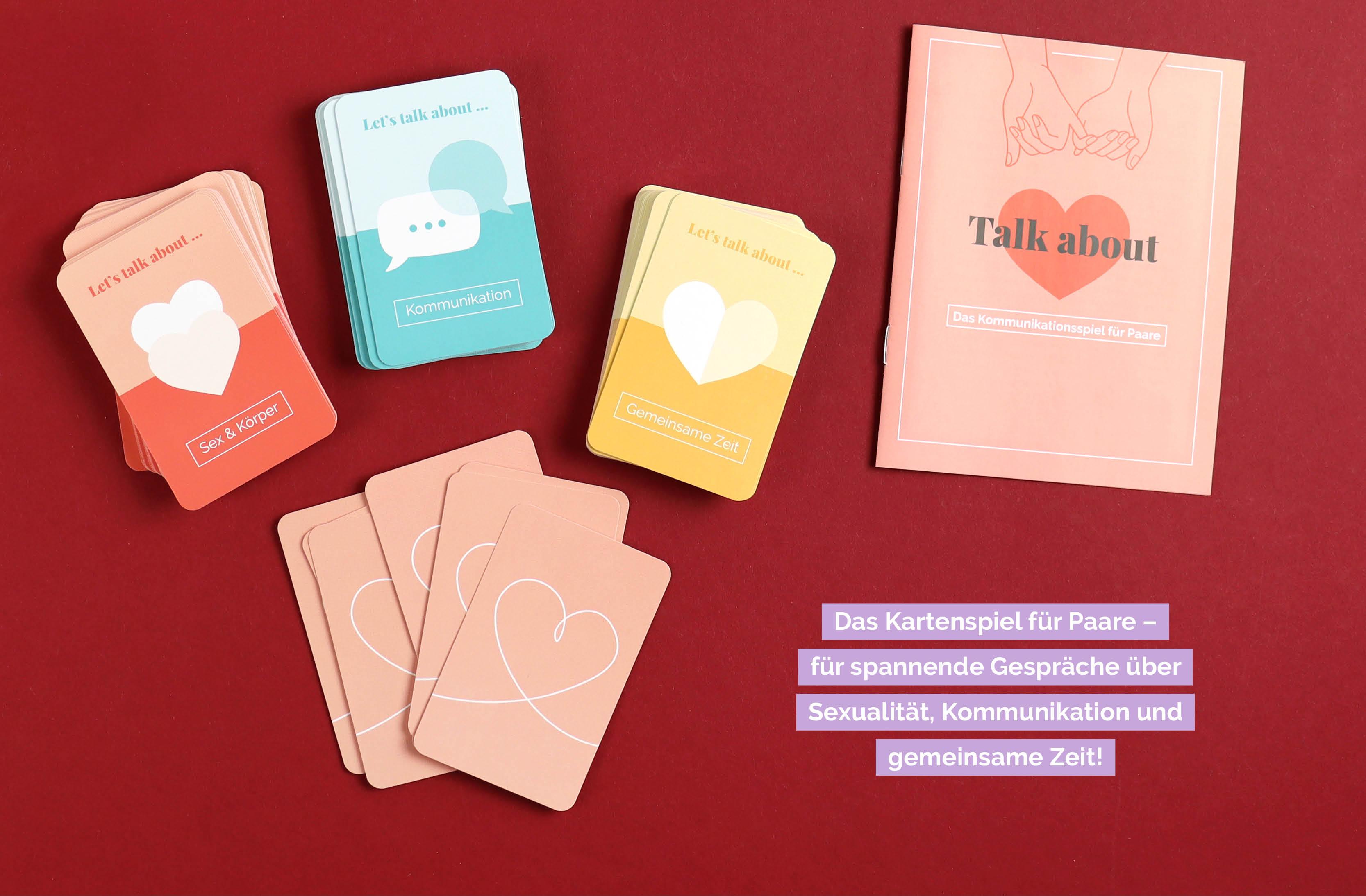 Beispielinhalt (Bild) Kartenspiel: Talk about - Das Kommunikationsspiel für Paare