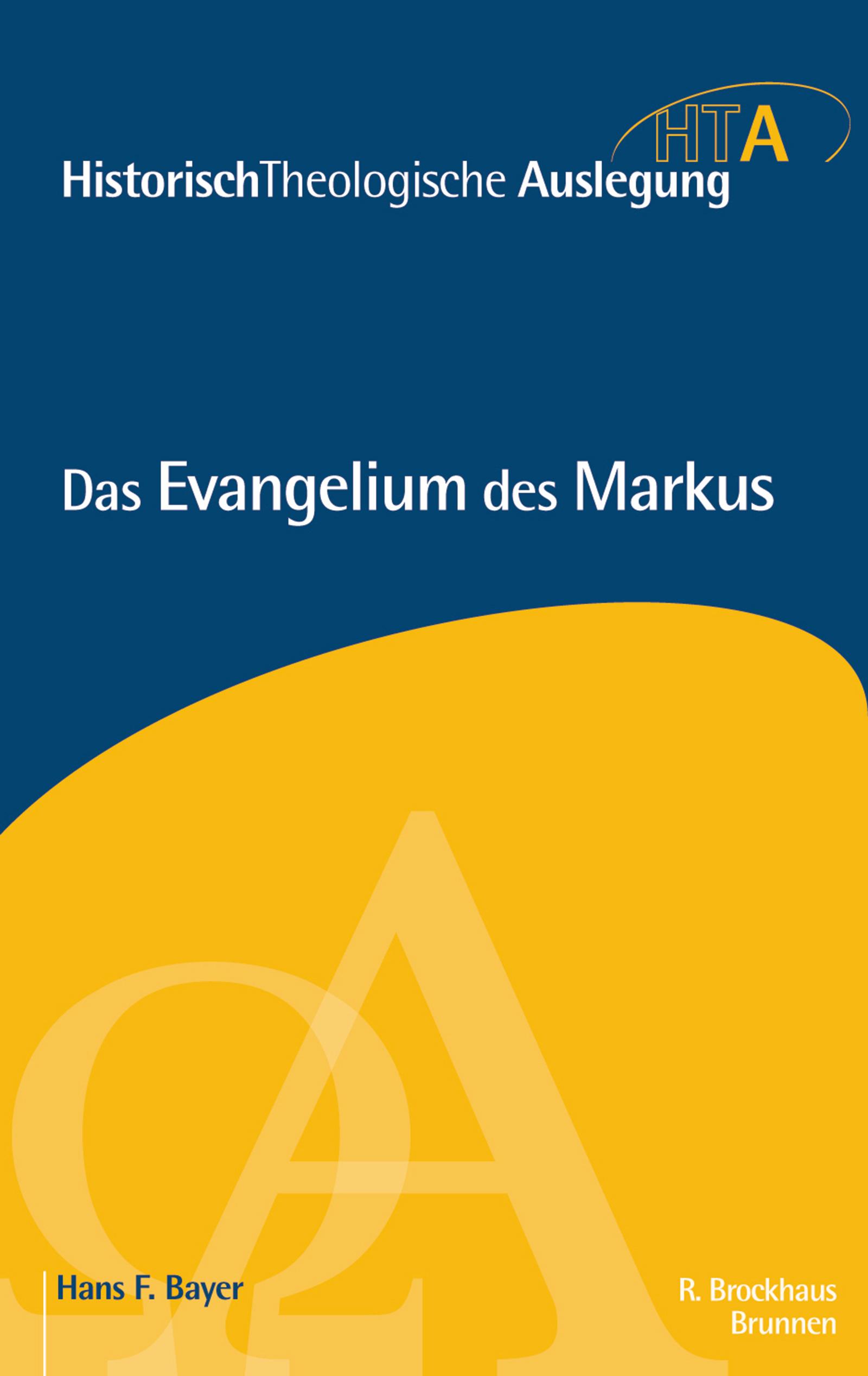 Vorderes Coverbild Das Evangelium des Markus