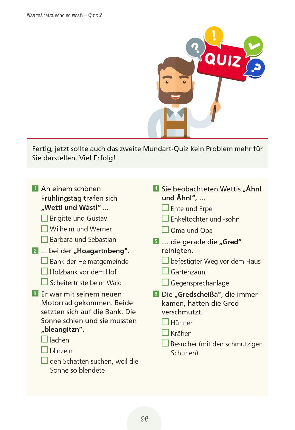 Beispielinhalt (Bild) Sag amoi