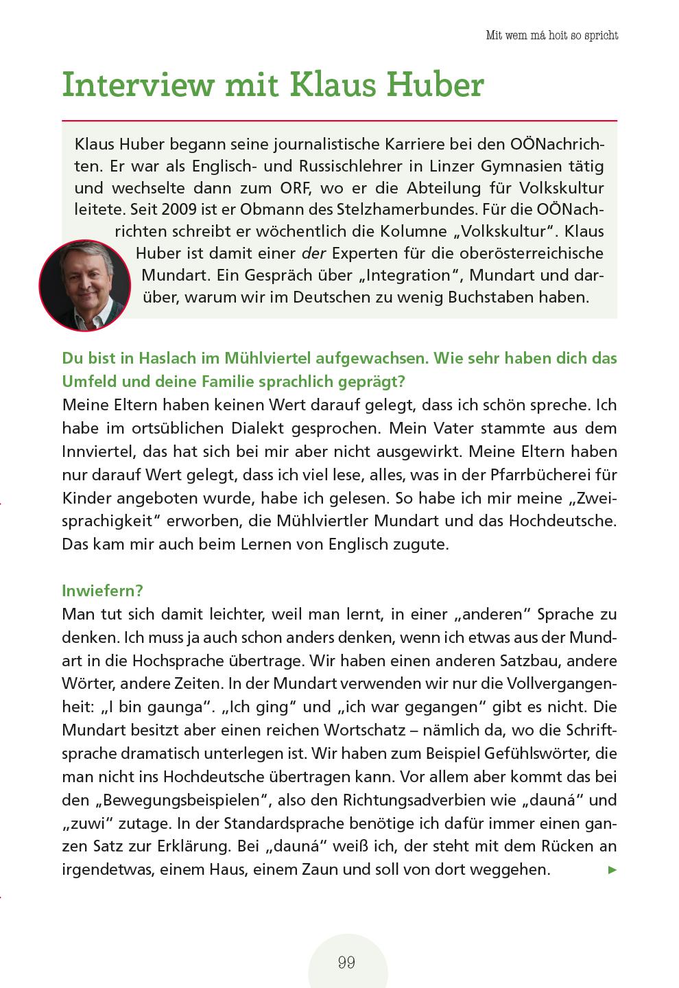 Beispielinhalt (Bild) Sag amoi
