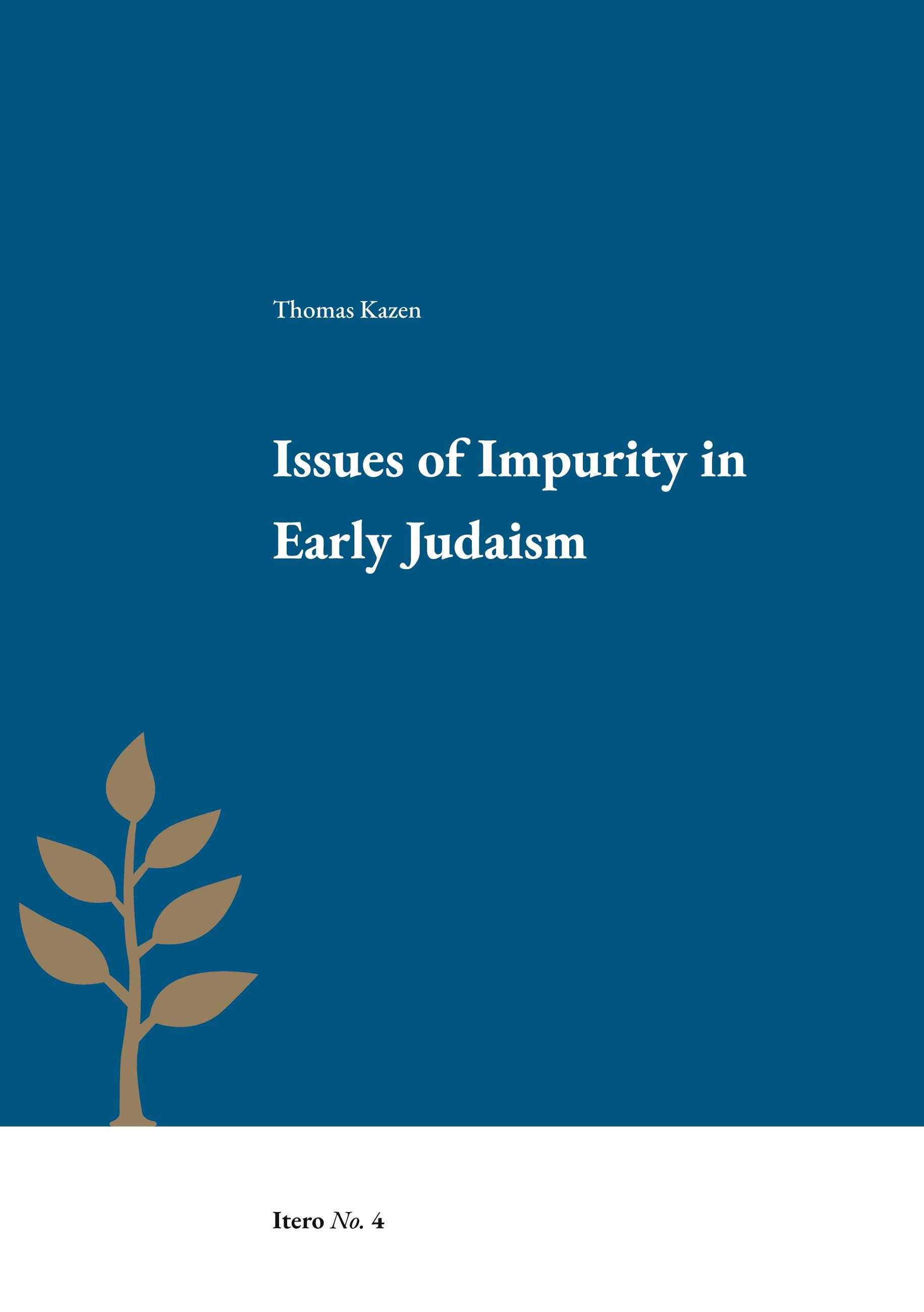 Vorderes Coverbild Issues of Impurity in Early Judaism