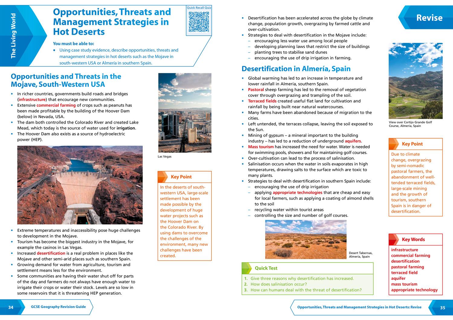Beispielinhalt (Bild) Aqa GCSE 9-1 Geography Complete Revision & Practice