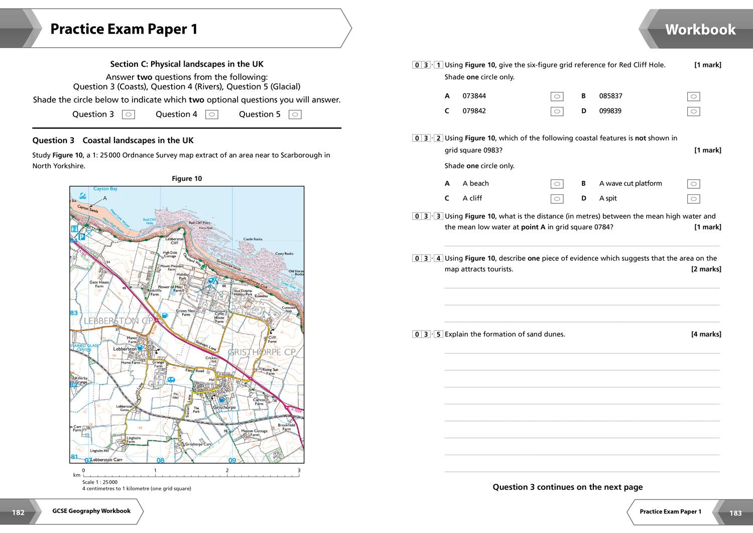 Beispielinhalt (Bild) Aqa GCSE 9-1 Geography Complete Revision & Practice