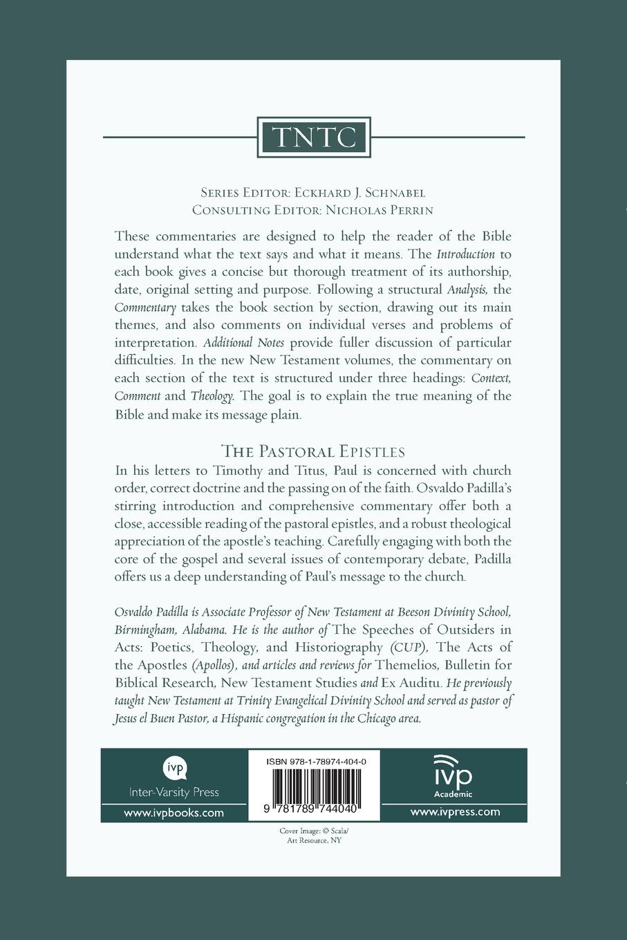 Rückseitencover The Pastoral Epistles