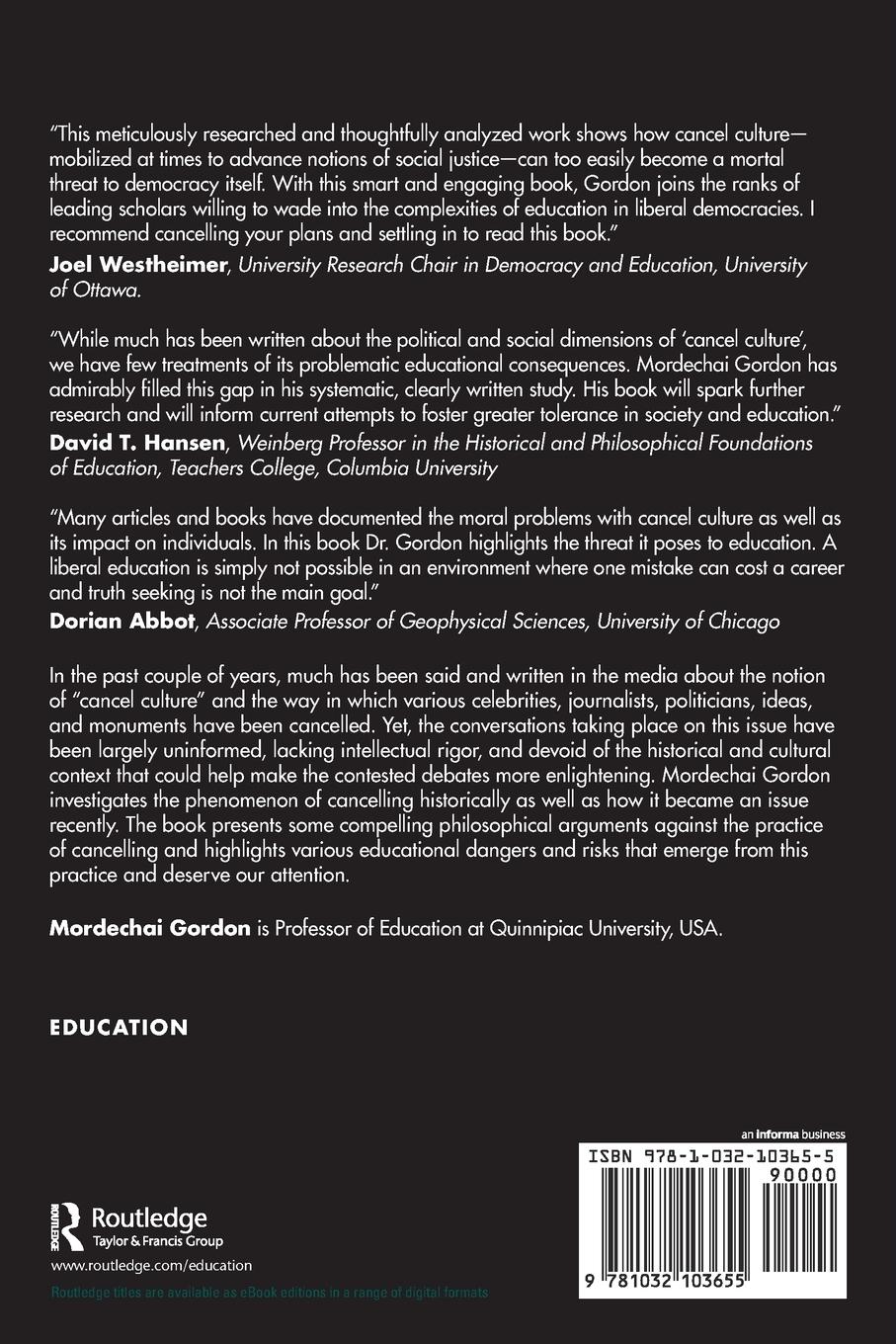 Rückseitencover Education in a Cultural War Era