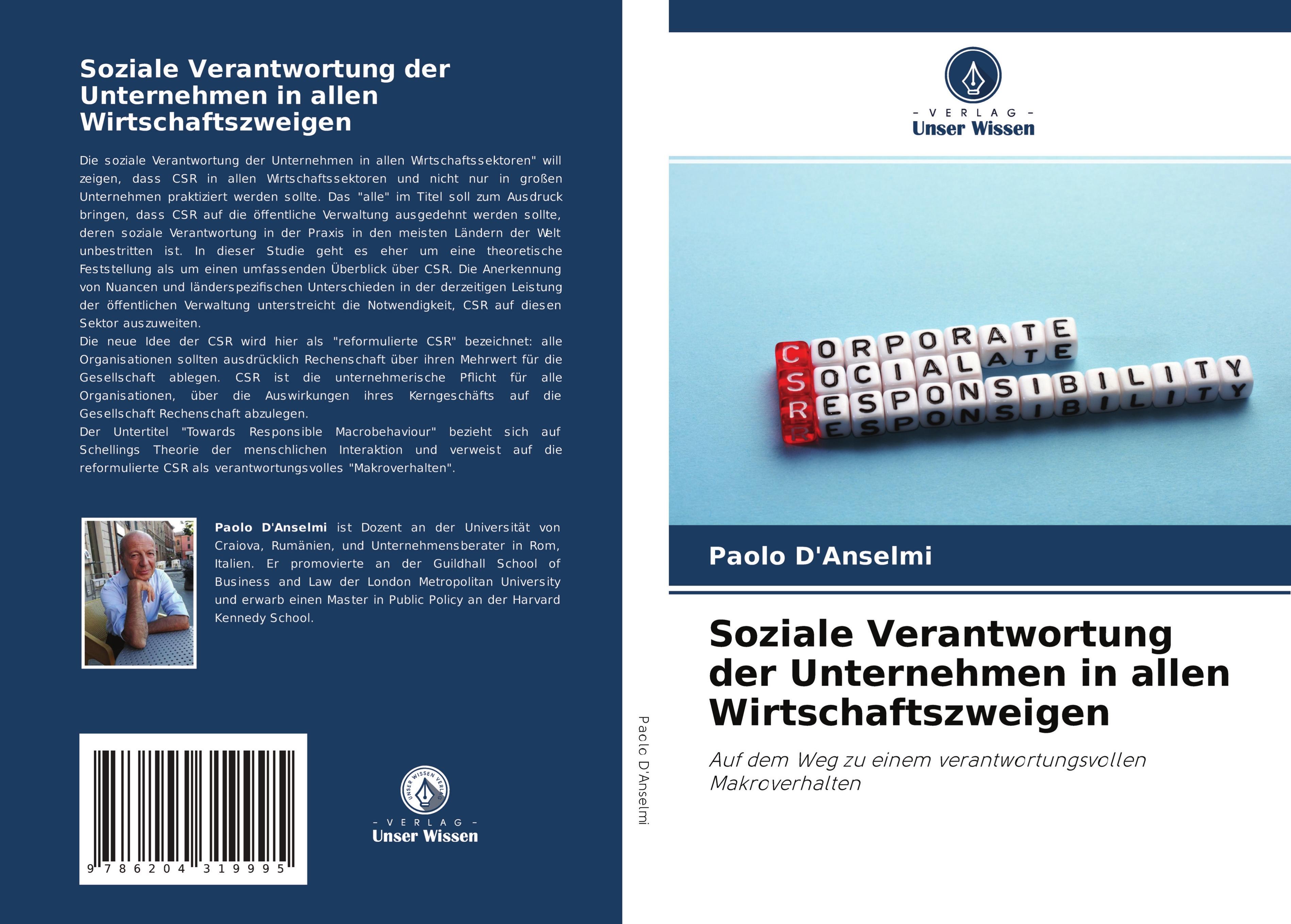 Vorderes Coverbild Soziale Verantwortung der Unternehmen in allen Wirtschaftszweigen