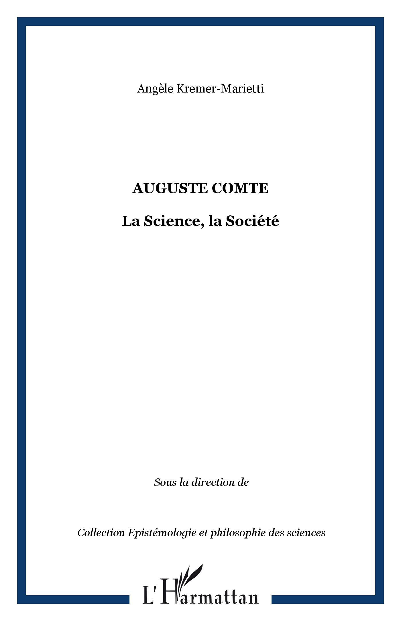 Vorderes Coverbild Auguste Comte