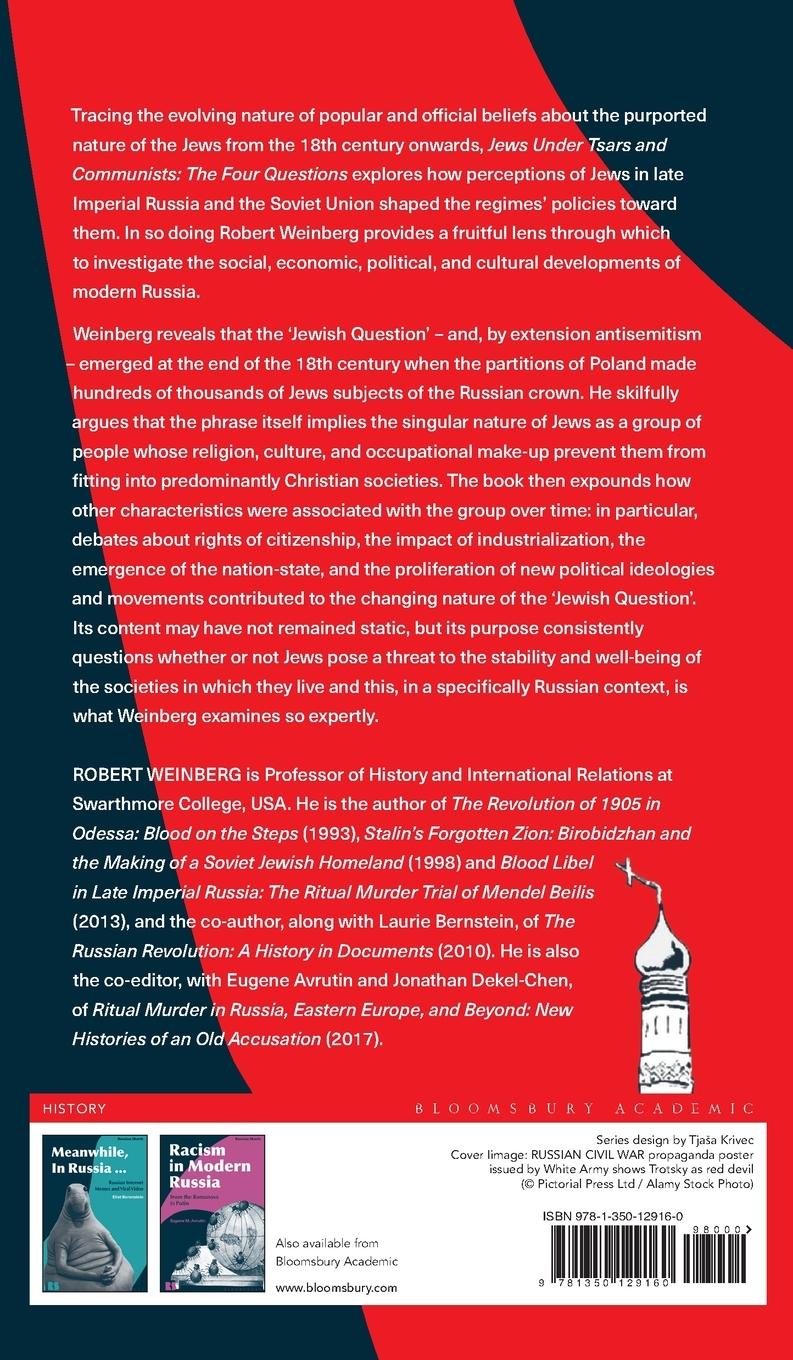 Rückseitencover Jews under Tsars and Communists