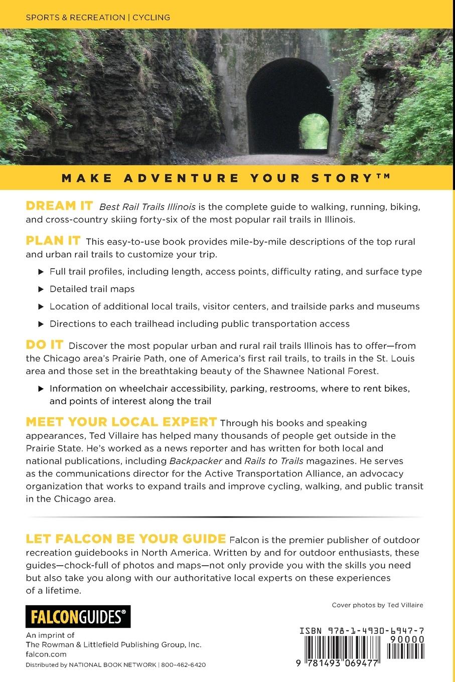 Rückseitencover Best Rail Trails Illinois